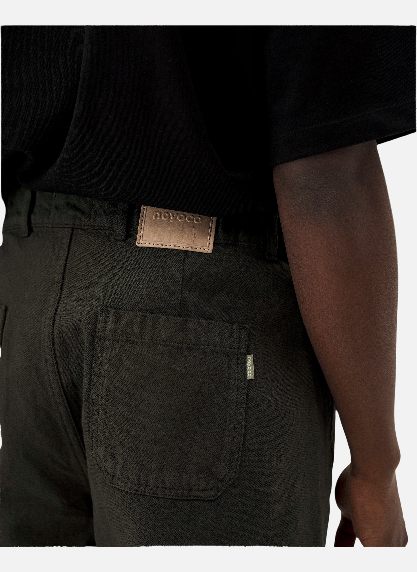 Wide leg jeans khaki Noyoco Green