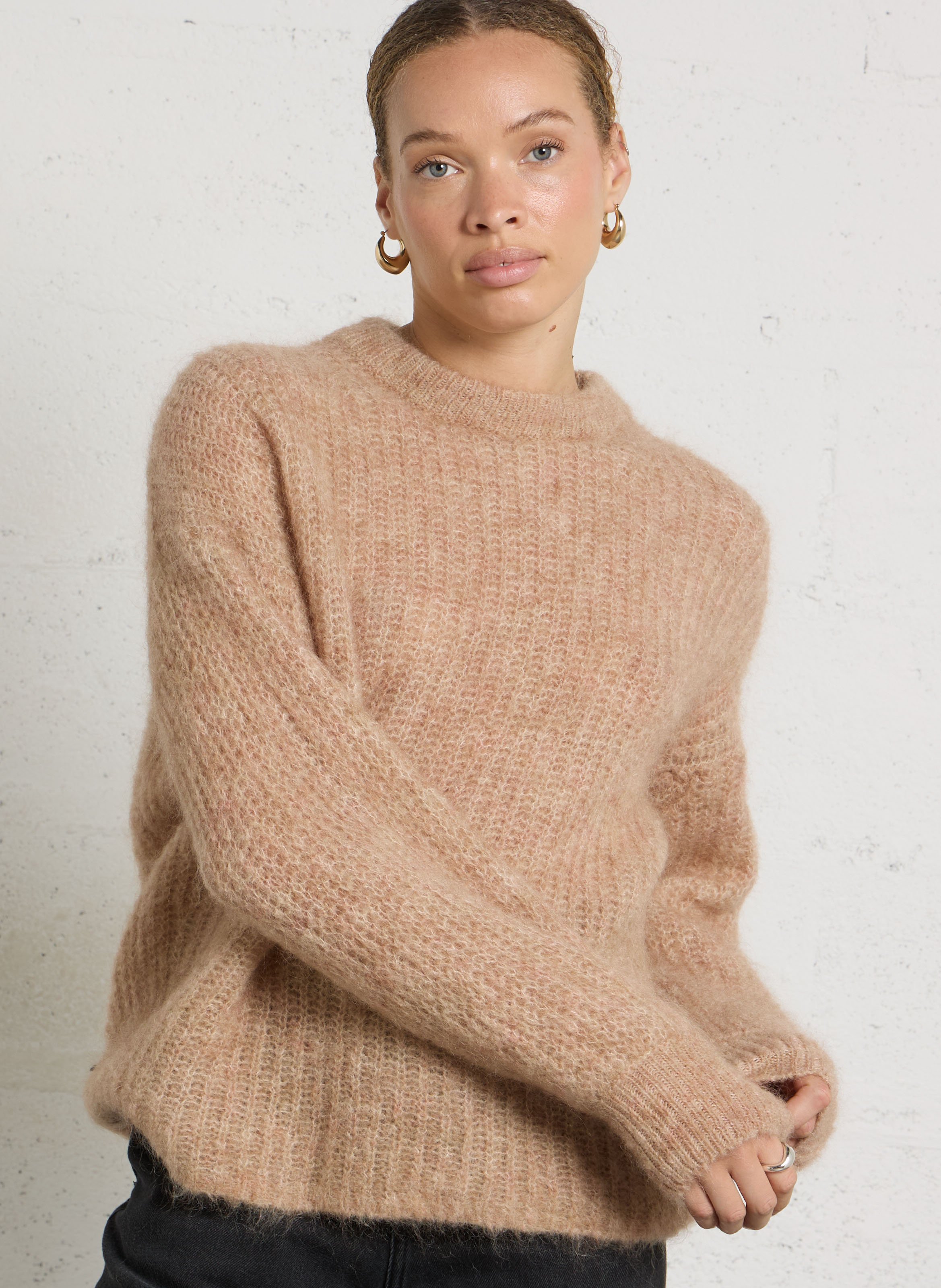 Pull oversize en laine mélangée DES PETITS HAUTS