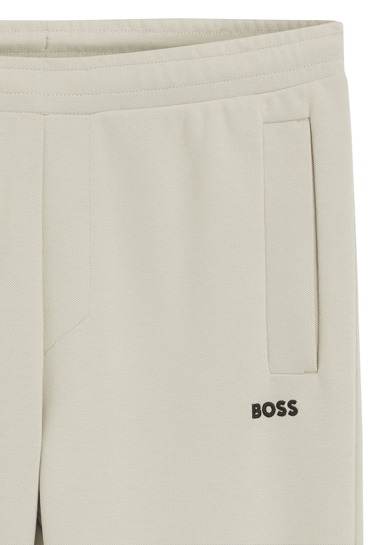 Jogging droit en coton mélangé BOSS Beige