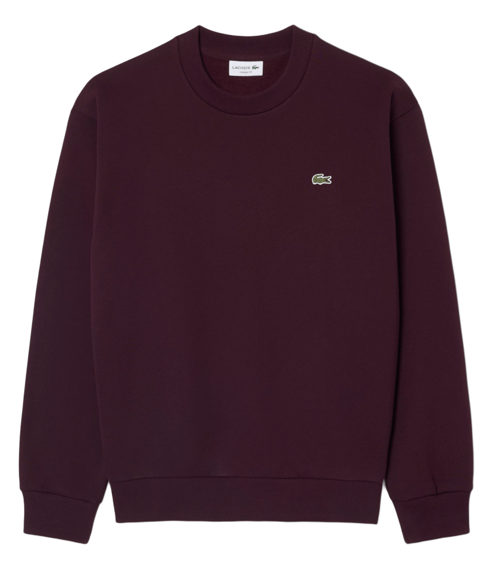 Rundhals-Sweatshirt aus Baumwoll-Mix LACOSTE Rot