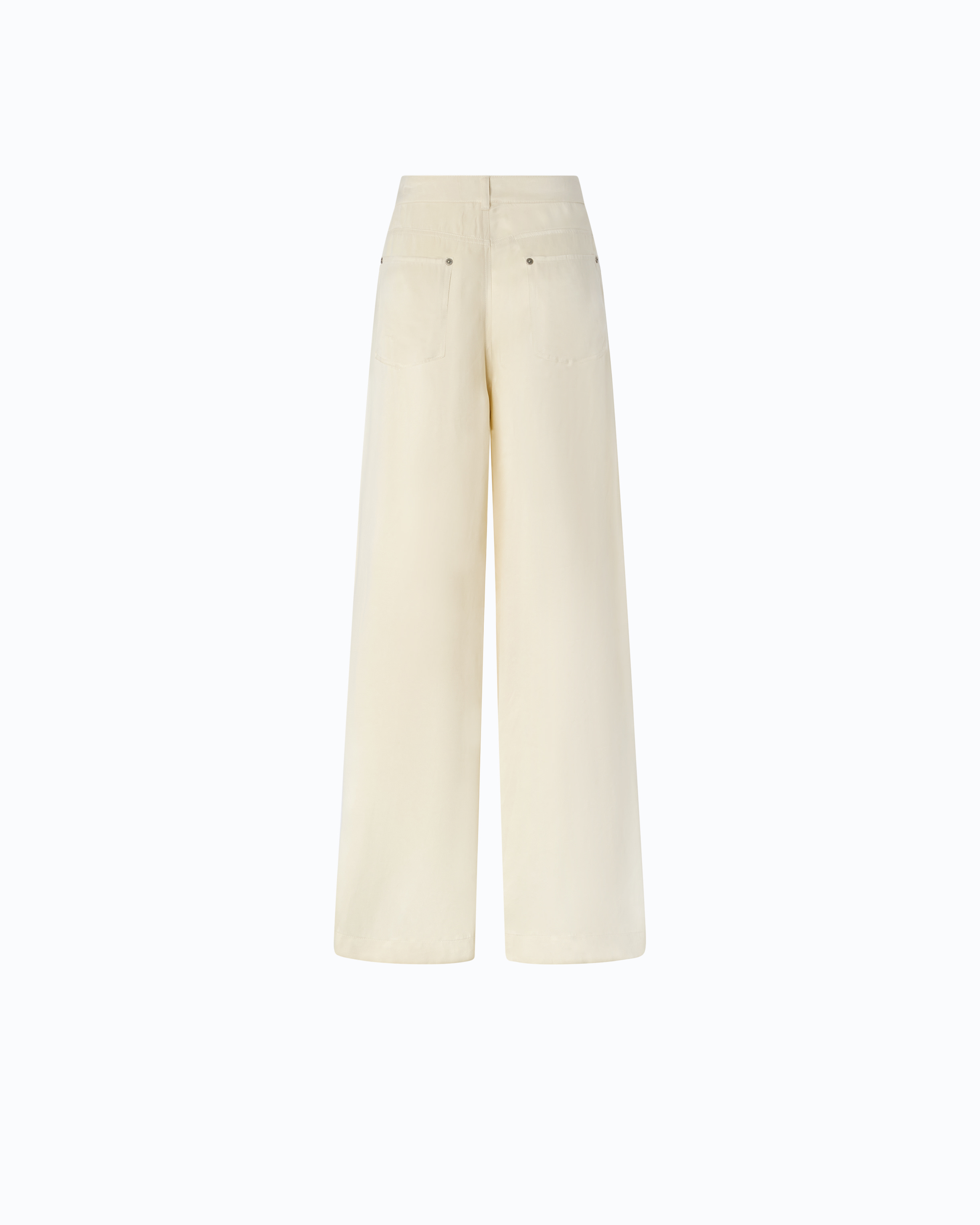 Peach-skin twill palazzo trousers | Beige PINKO Women