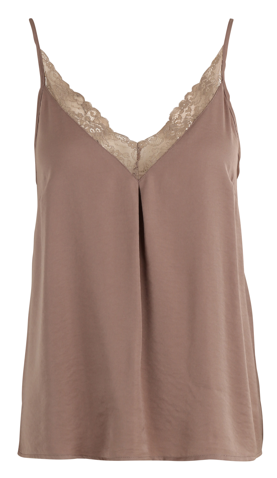 Straight V-neck camisole VILA Brown