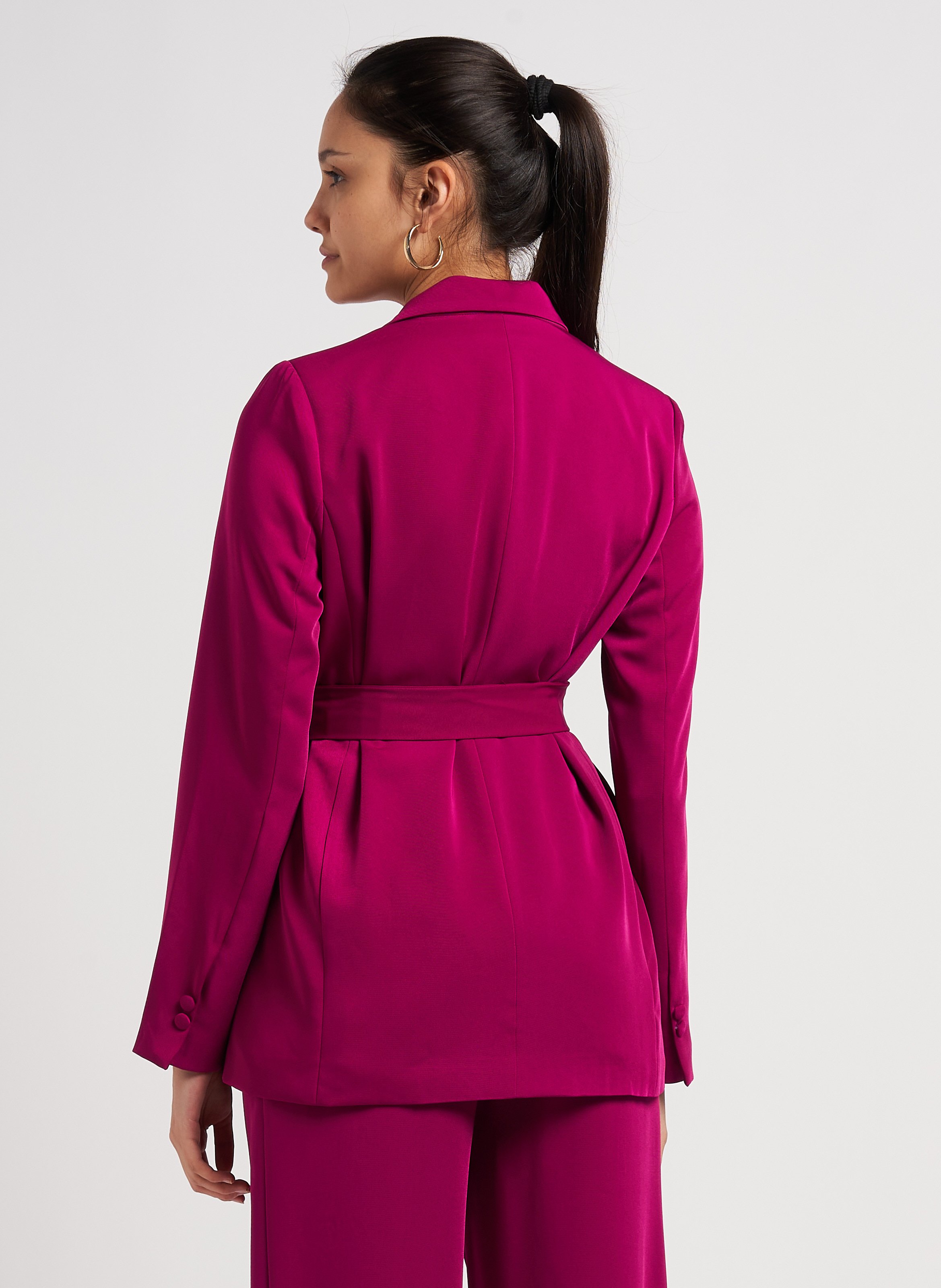 Veste tailleur rose discount fushia