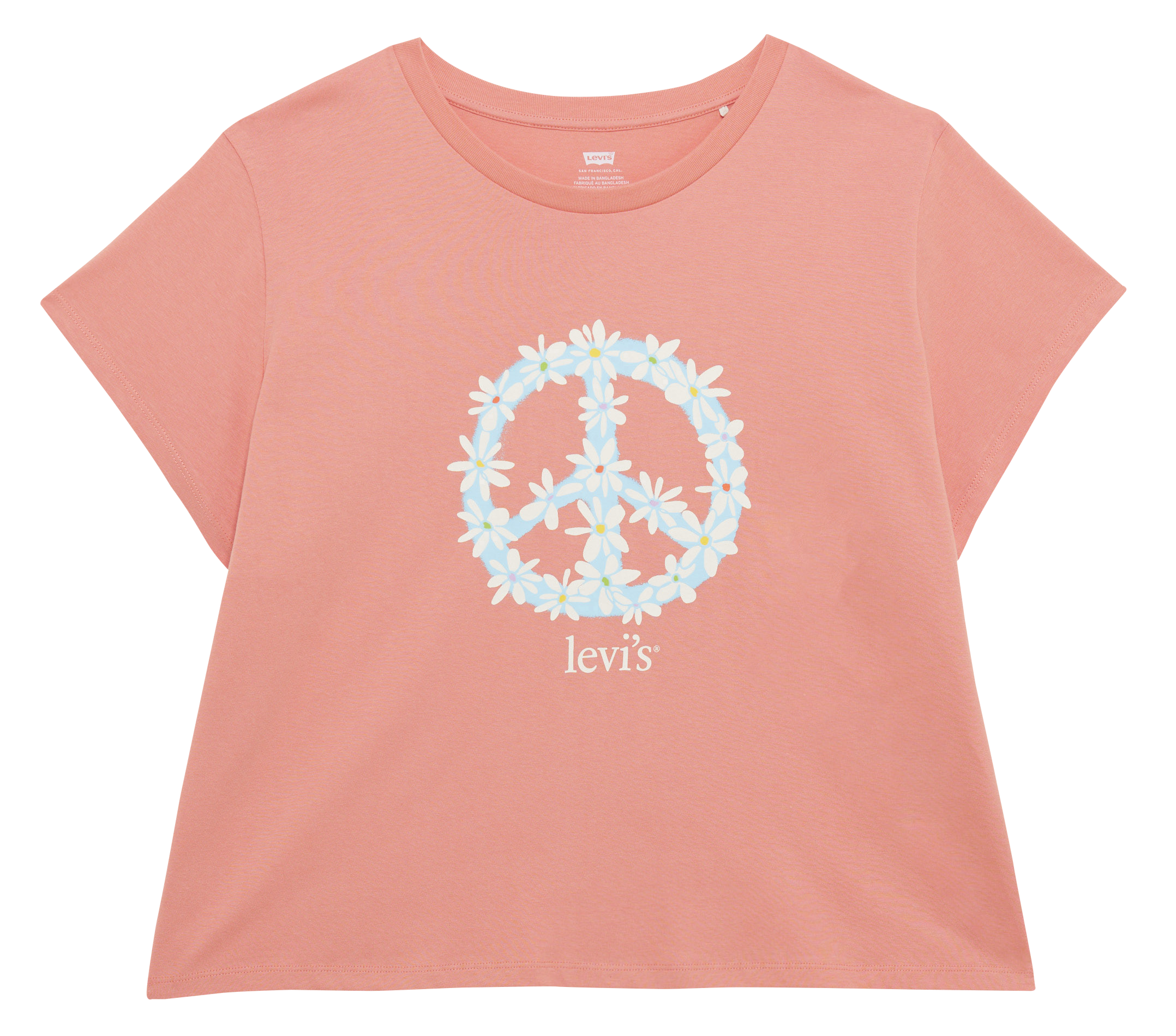 Tee-shirt col rond sérigraphié en coton LEVI'S