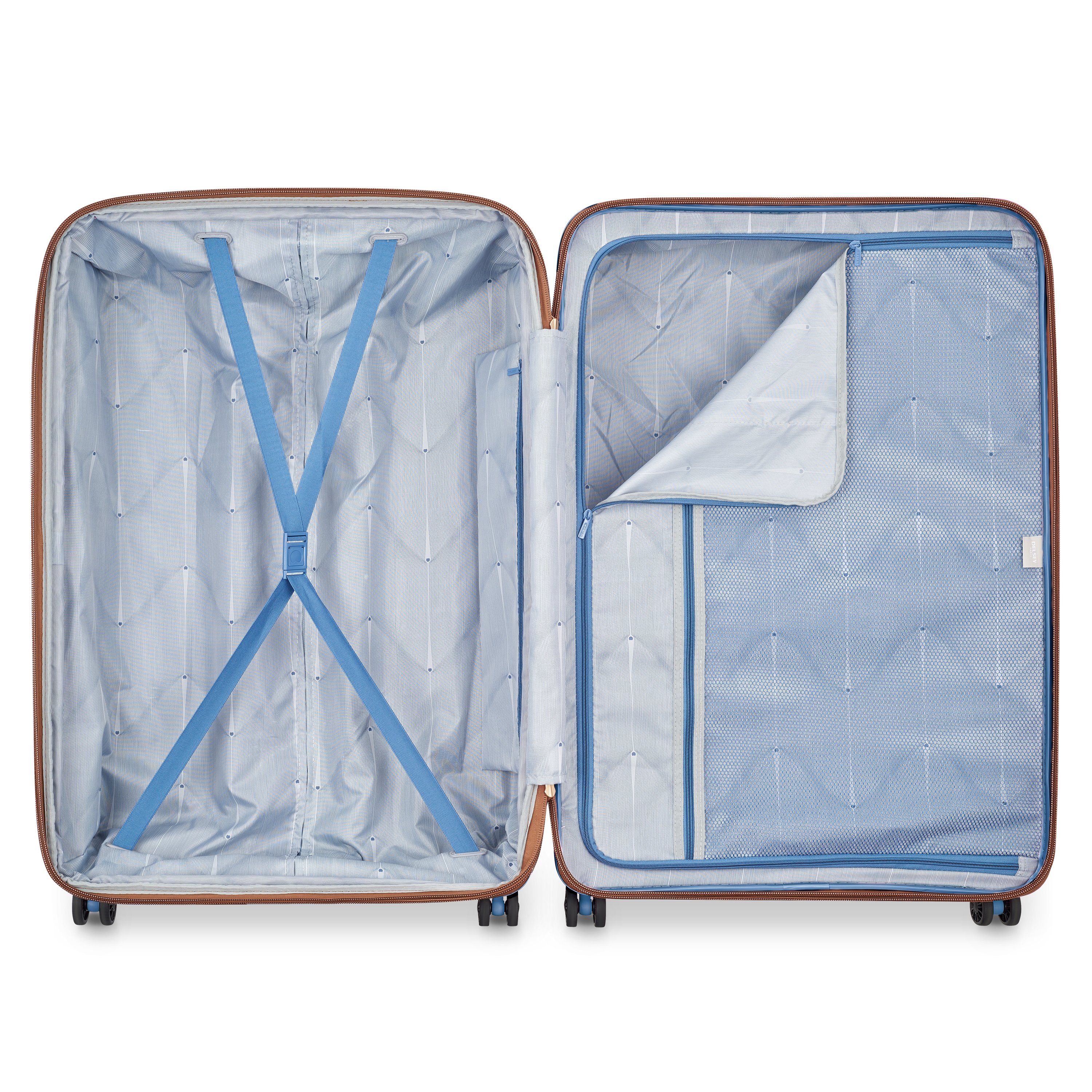 Rigid hold suitcase DELSEY PARIS Blue