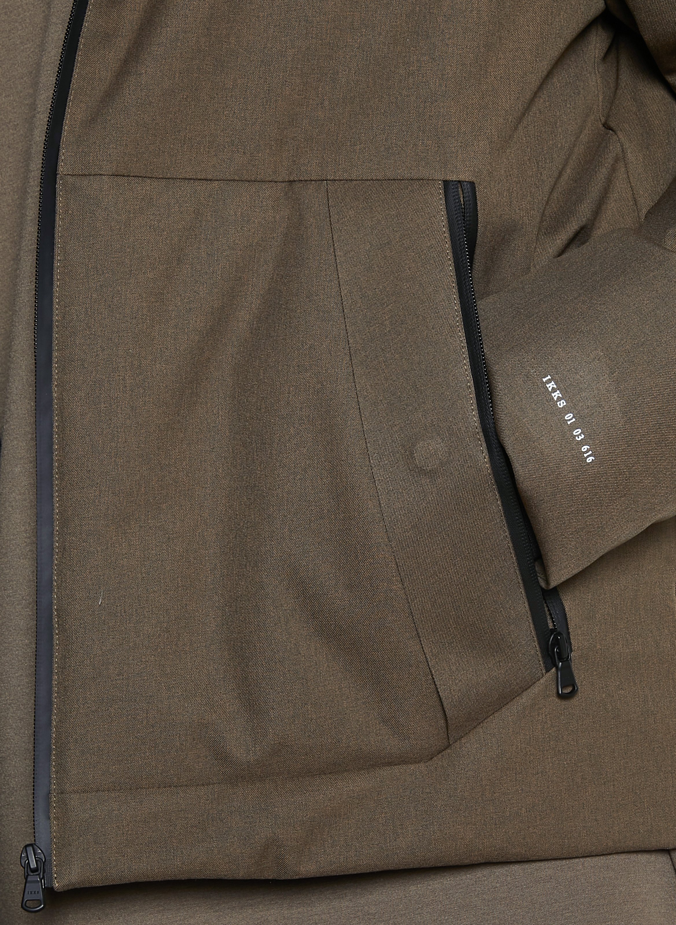 Wattierte Jacke mit Stehkragen, wasserdicht IKKS Braun