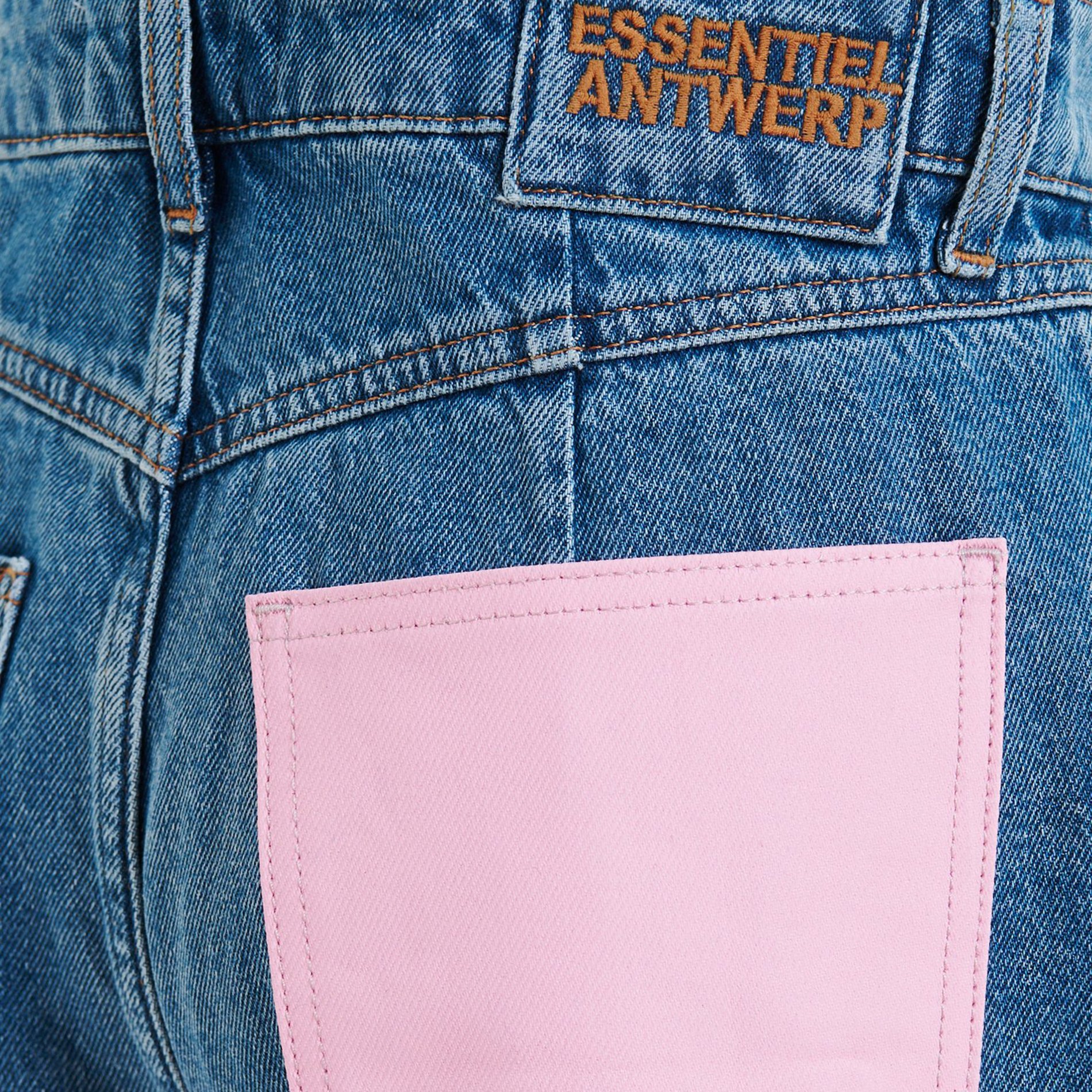 Jean ballon taille haute fantaisie ESSENTIEL ANTWERP Bleu