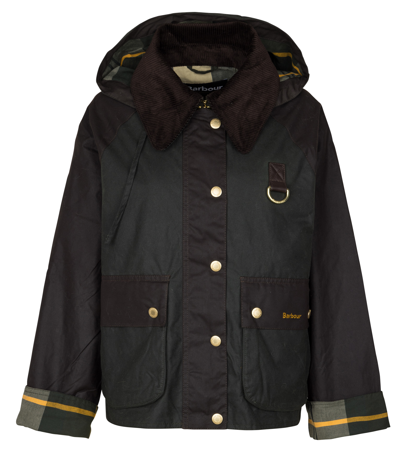 Veste ample col classique en coton BARBOUR Vert