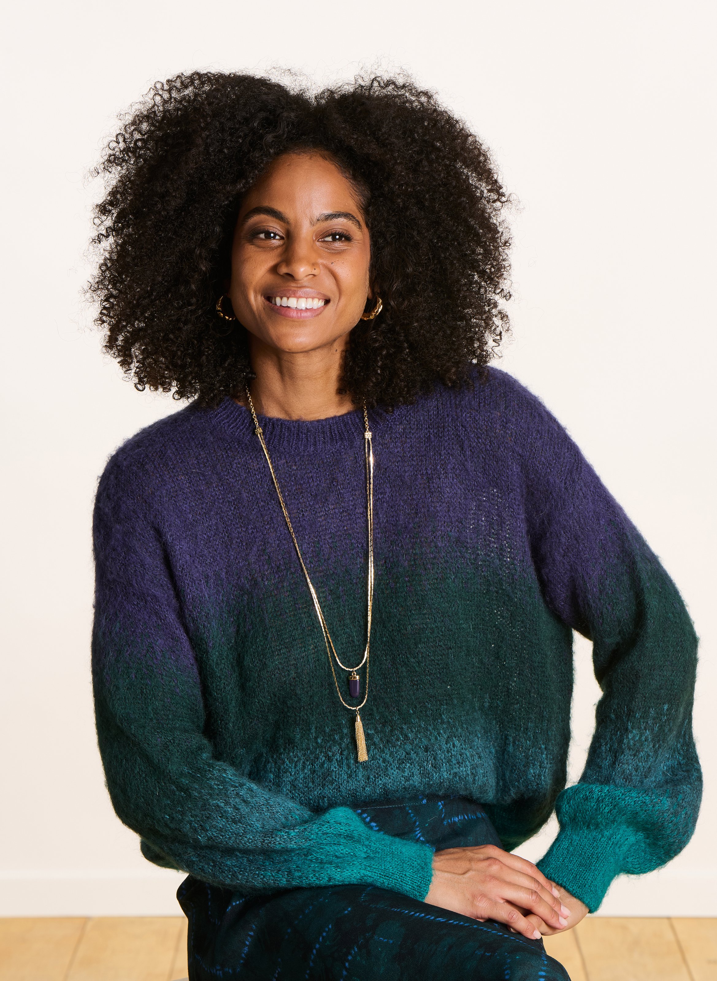 Anhänger-Halskette LA FEE MARABOUTEE Violett