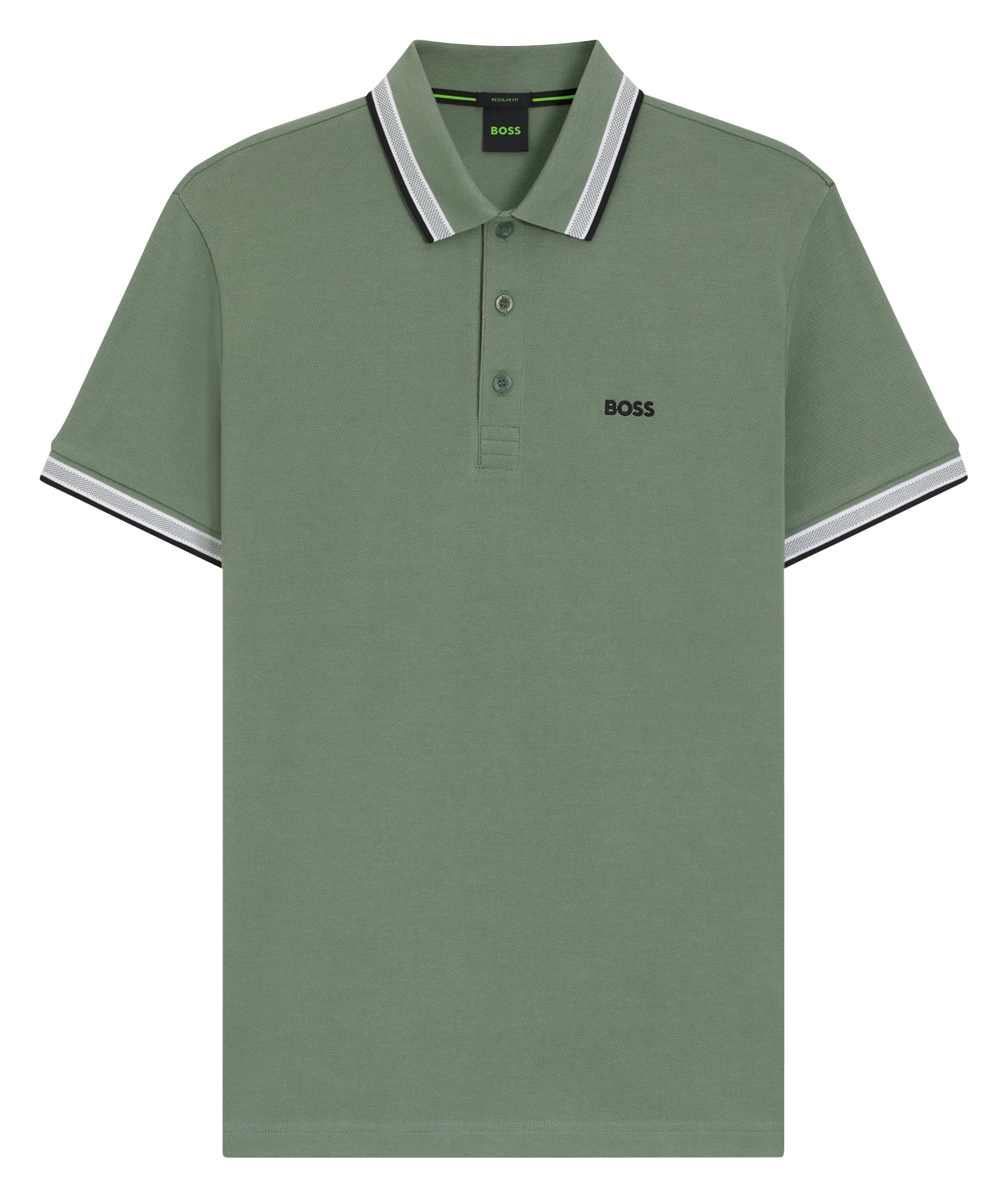 Regular-fit cotton polo shirt BOSS Khaki