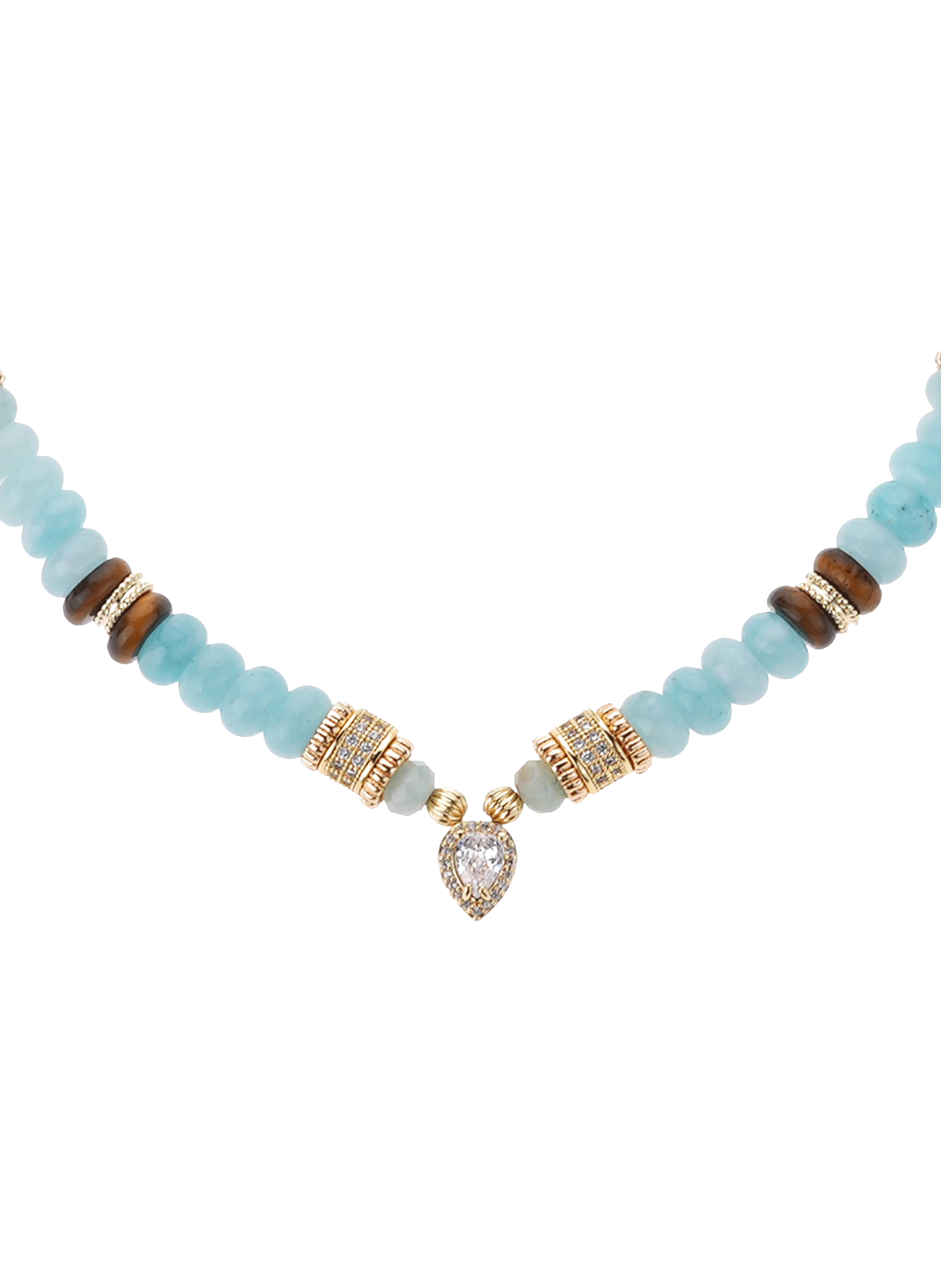 Pearl necklace with pendant HIPANEMA Blue