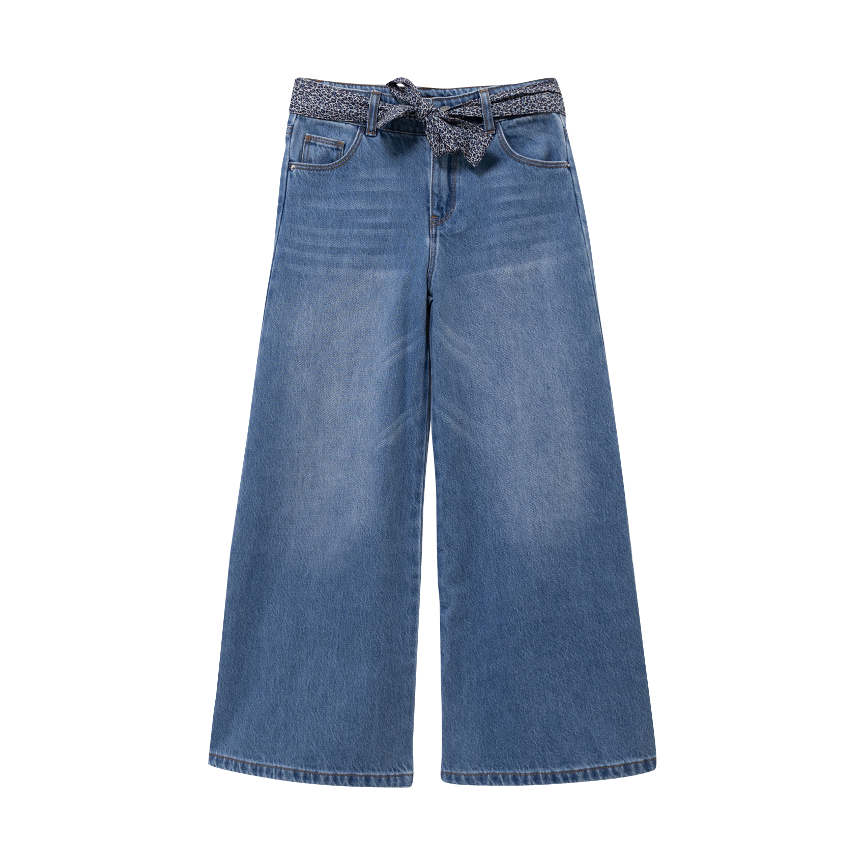 Jean large en coton IKKS JUNIOR Bleu