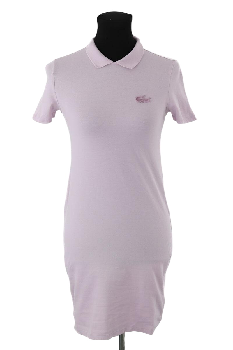 Cotton dress LACOSTE - SECONDE MAIN Purple