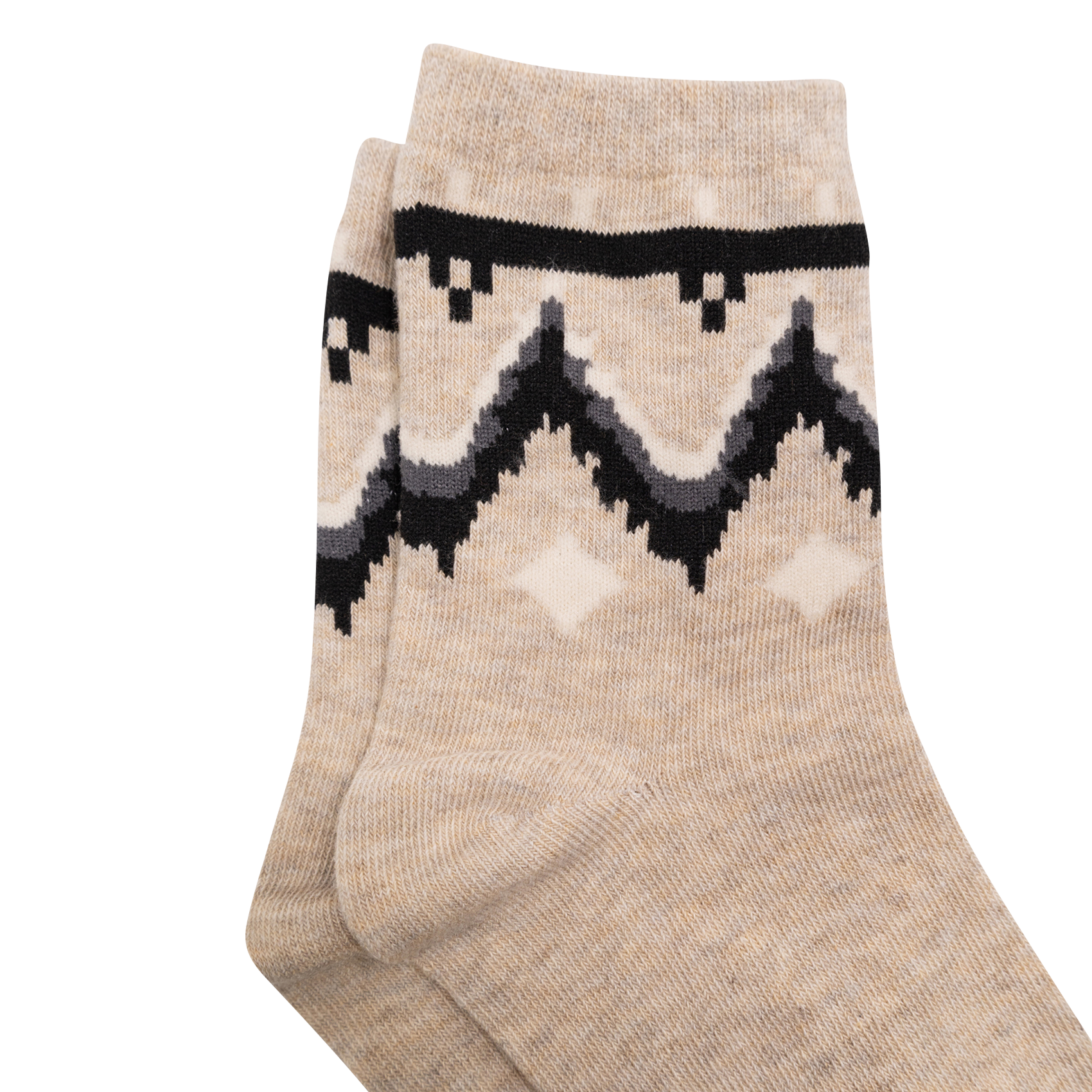 Lot de 3 paires de chaussettes en coton mélangé imprimé IKKS JUNIOR Noir