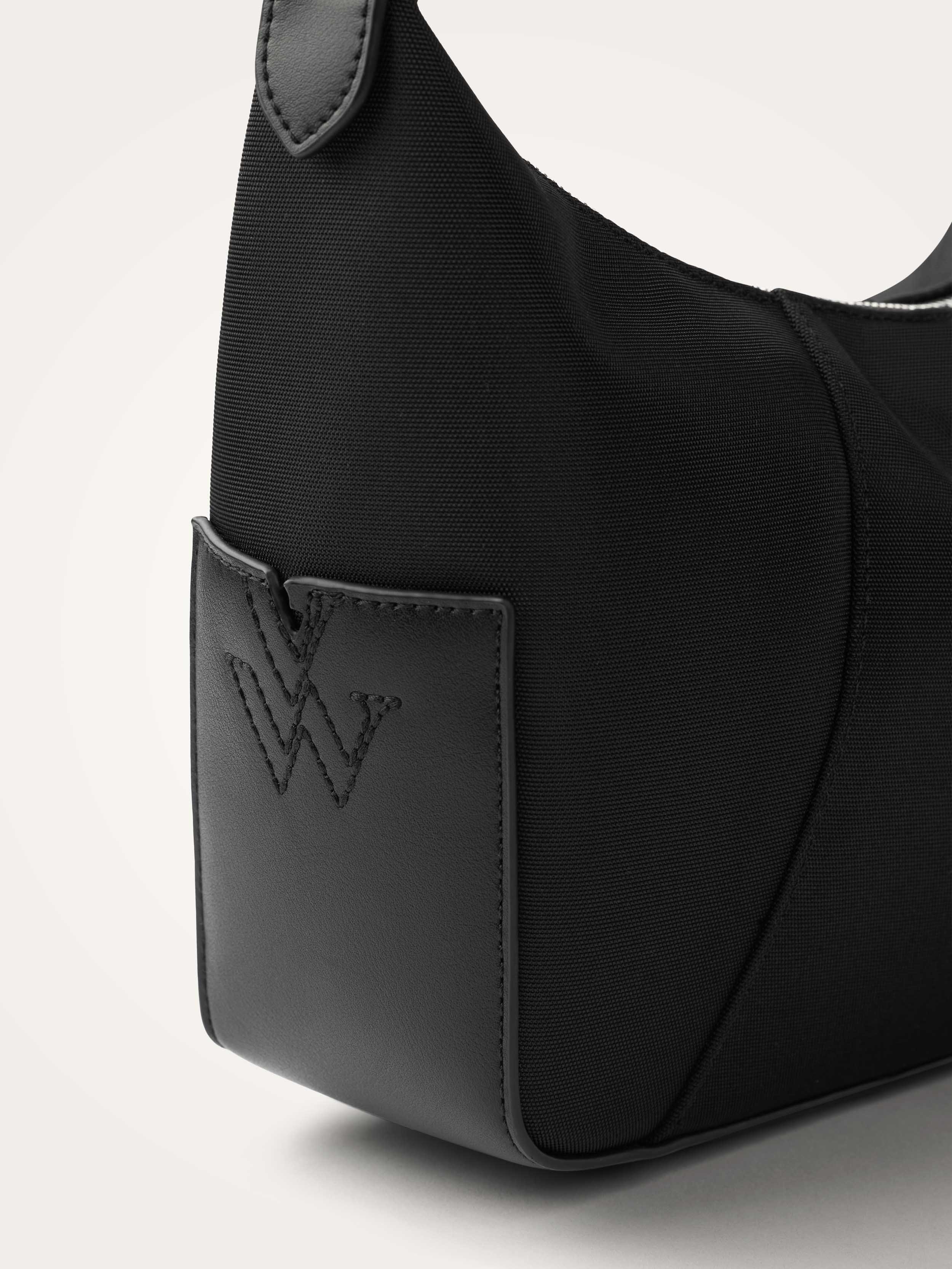 Small nylon hobo bag VANESSA WU Black