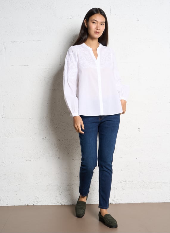 Jean boyfriend en coton mélangé | Bleu by SUD EXPRESS Jean boyfriend en coton mélangé Bleu