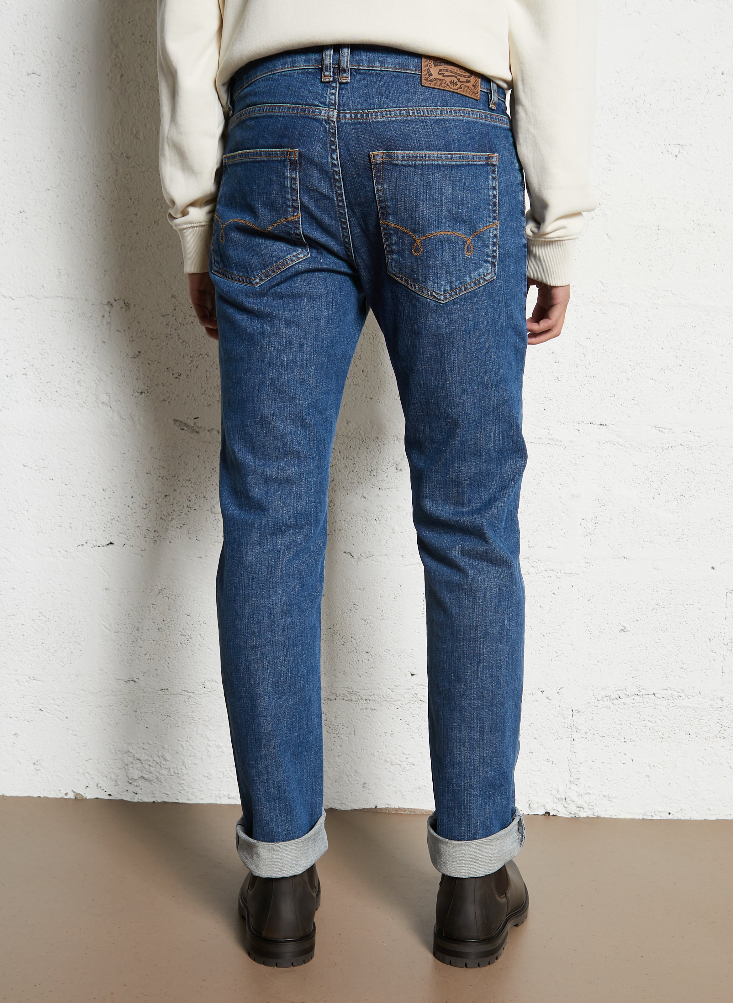 Cotton-blend straight jeans CHEVIGNON Grey