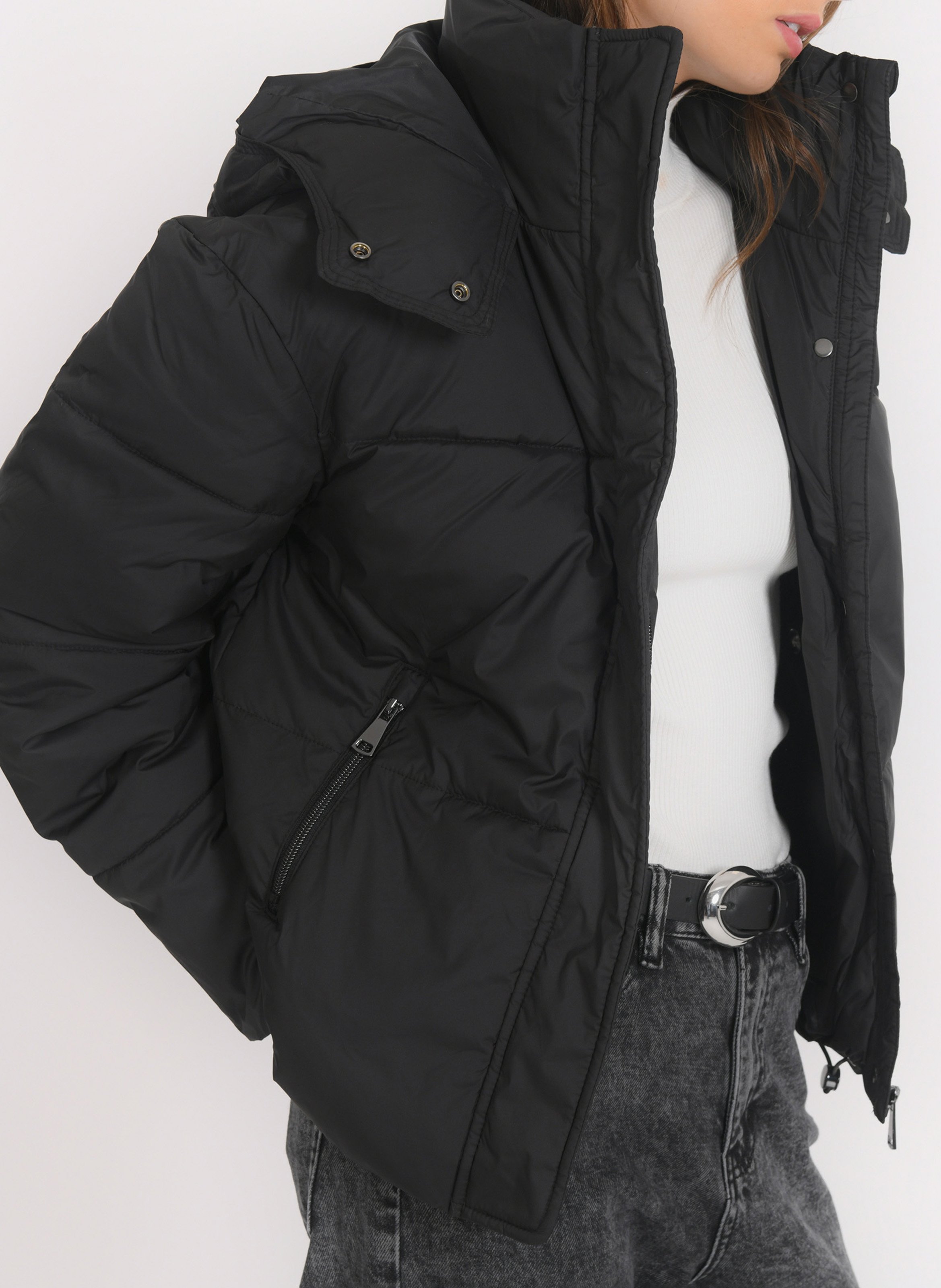 Doudoune à capuche oversize KOOKAI Noir