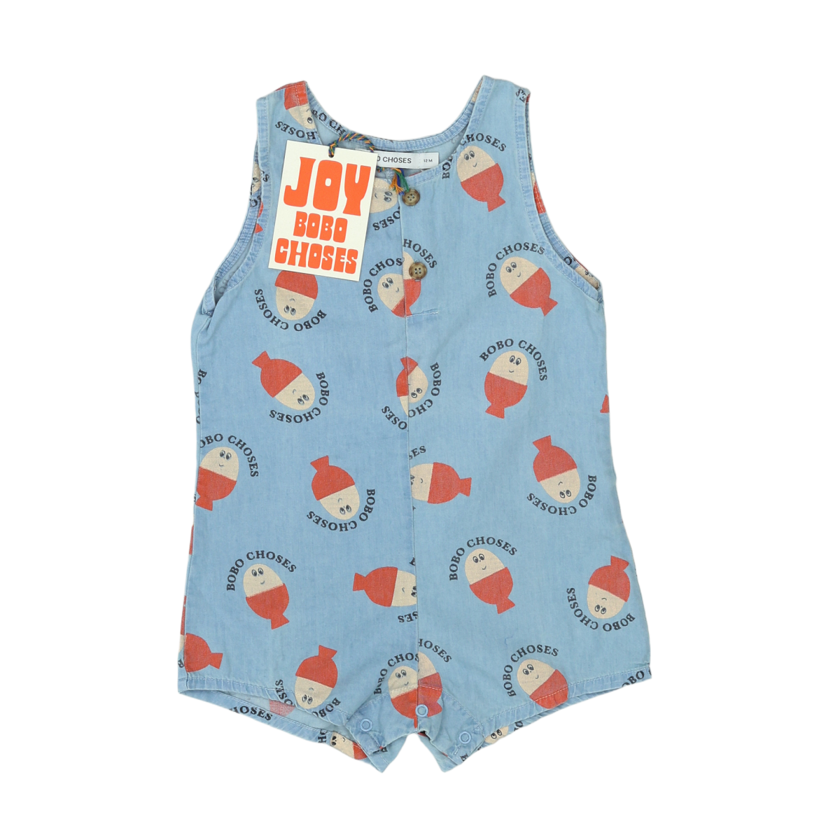 Blue baby romper - 12 months BOBO CHOSES - Seconde Main Blue