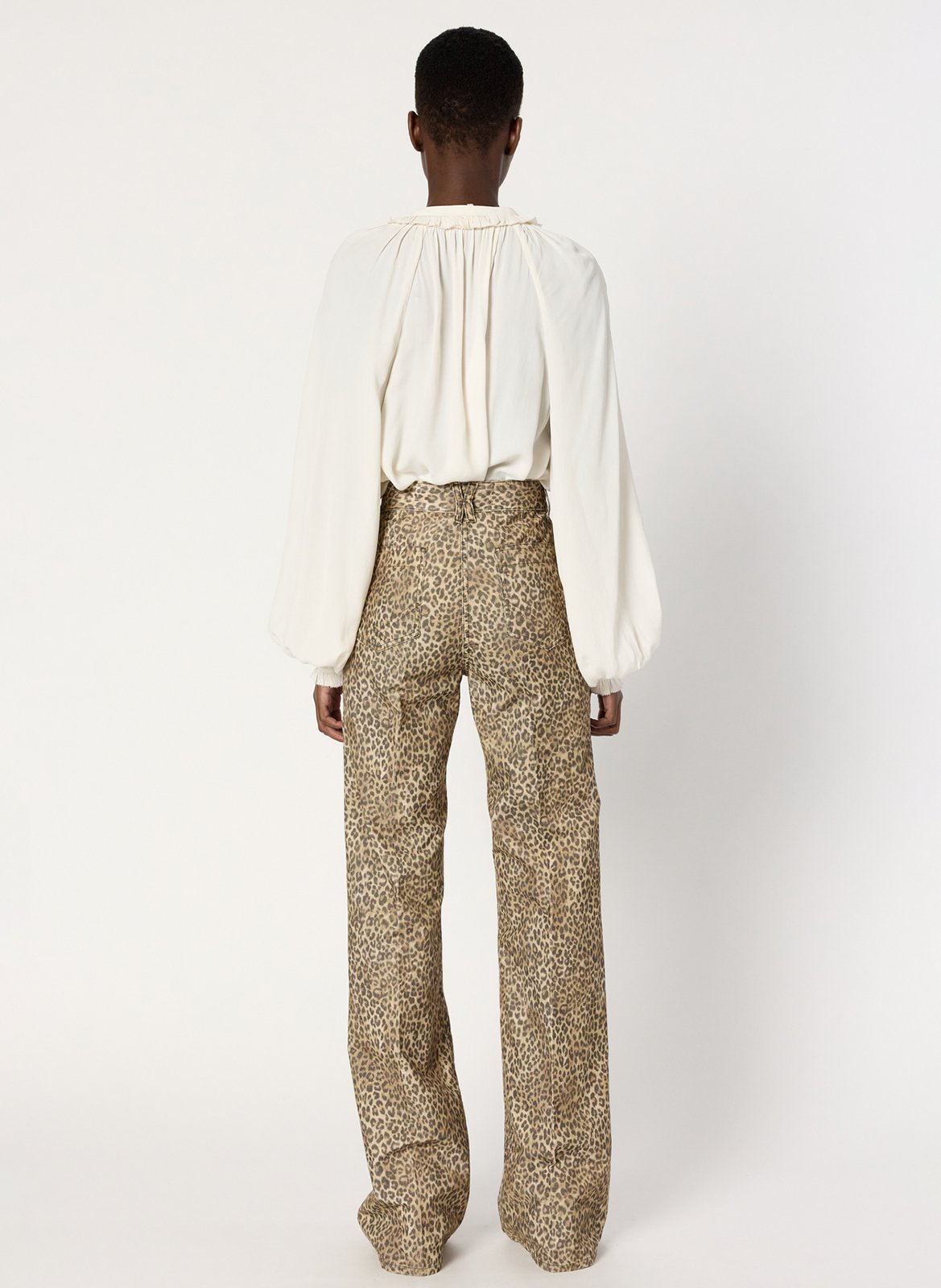 Jean flare léopard GERARD DAREL Marron