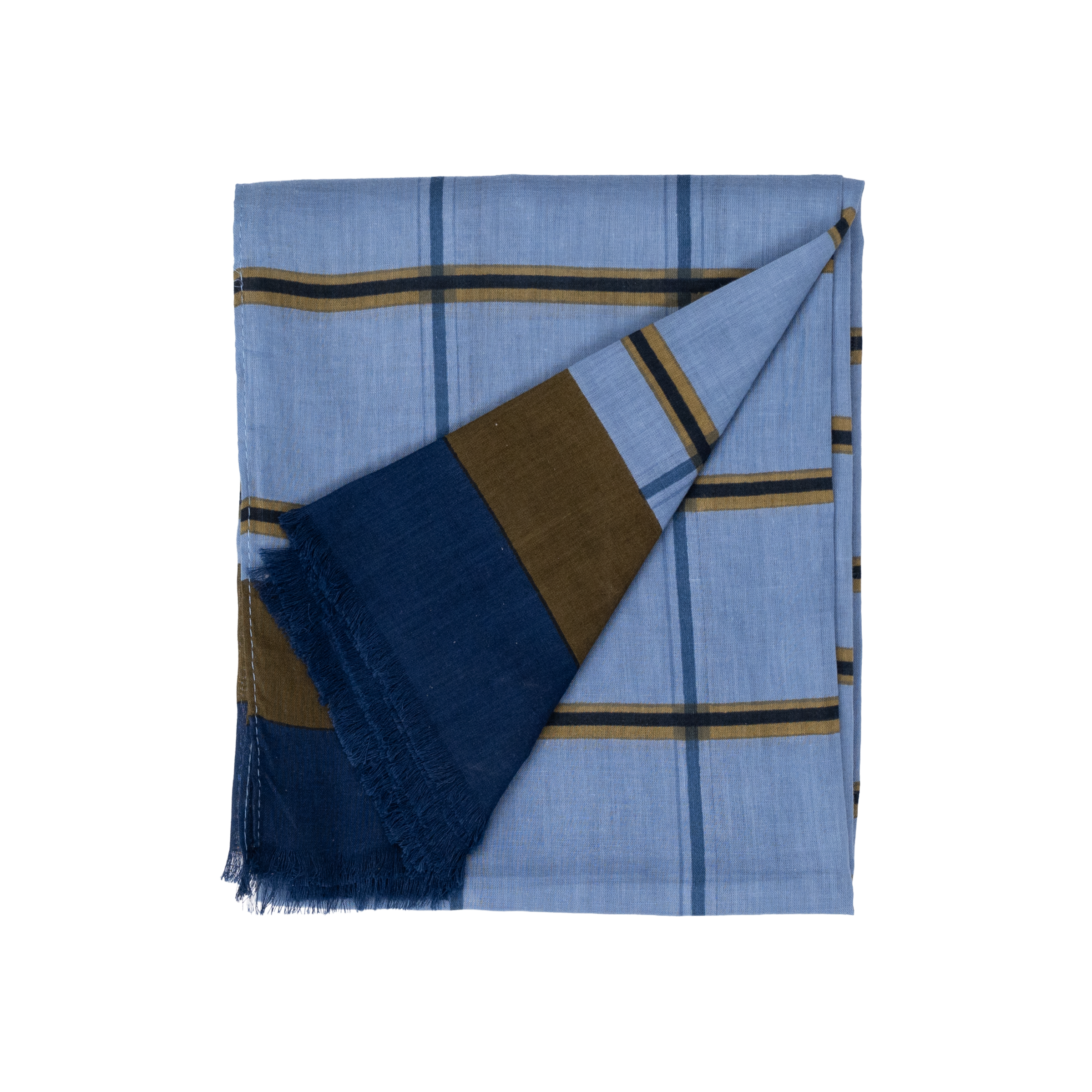 Organic cotton scarf BILLYBELT Blue