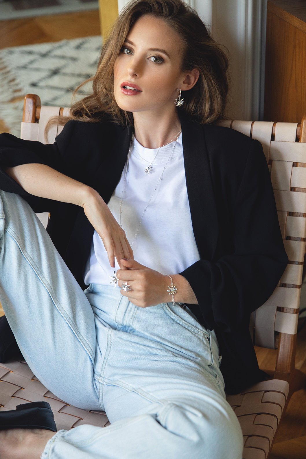 Sun ring silver-plated MONSIEUR SIMONE Silver