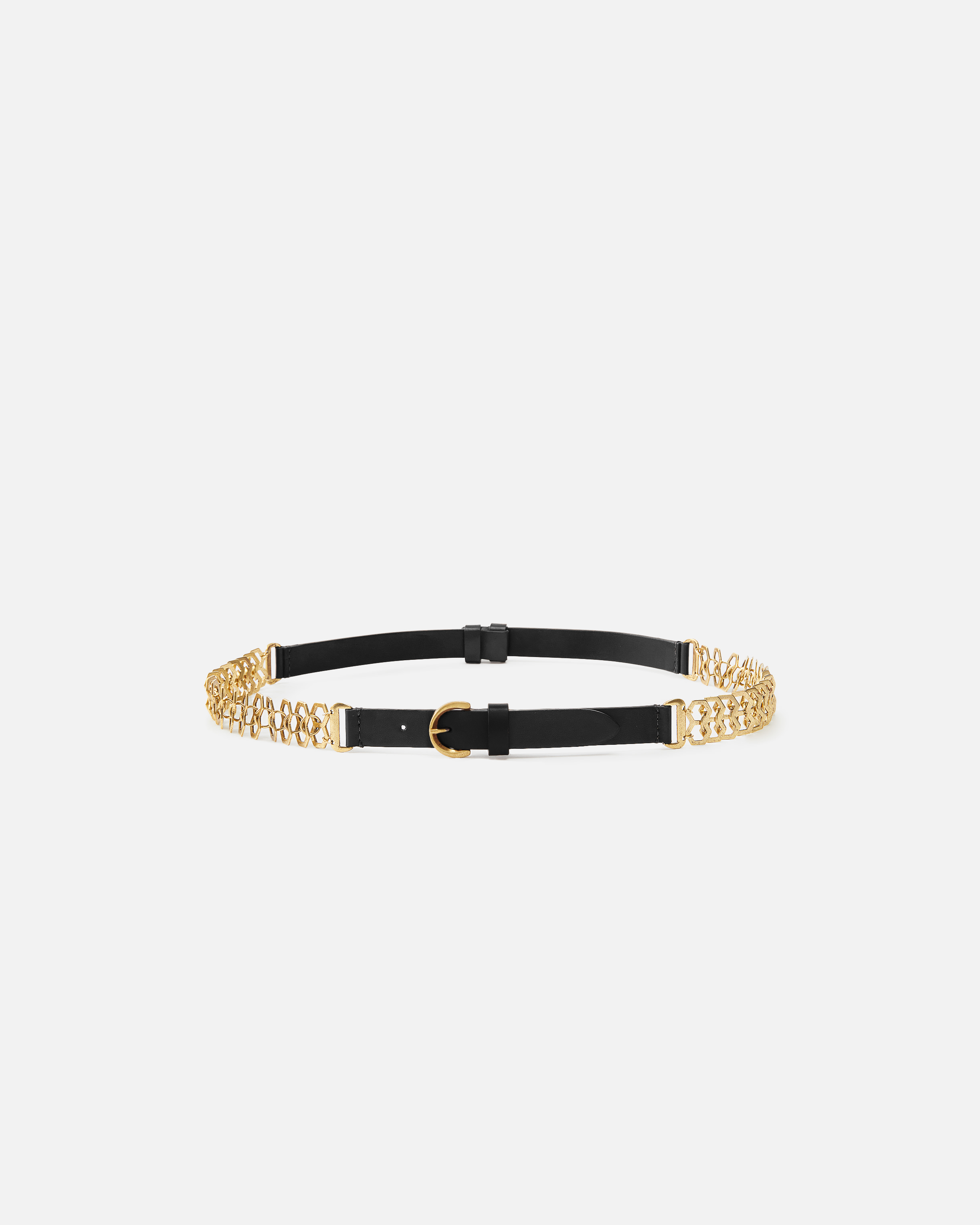 Belt with 2 cm chain detail PINKO Black
