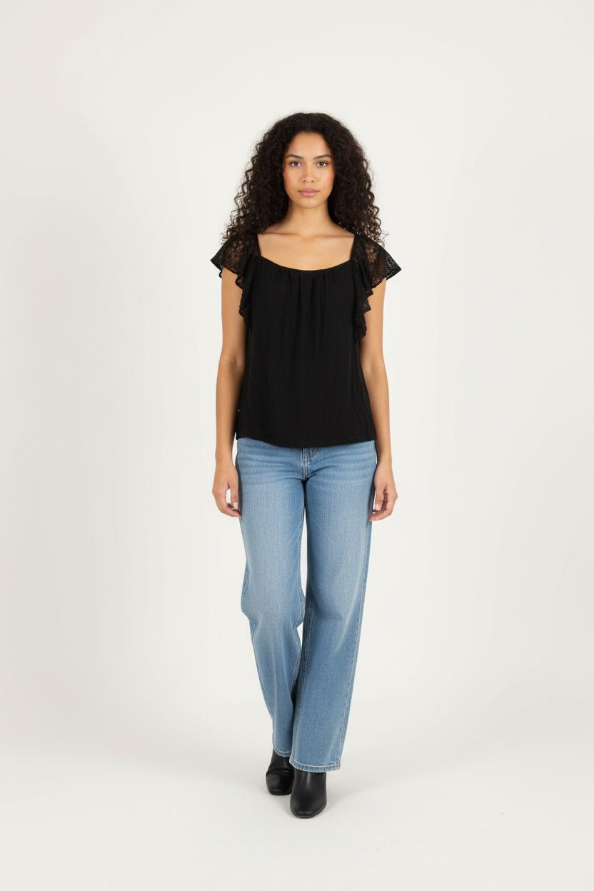 Blouse TARA JARMON - Seconde Main Black