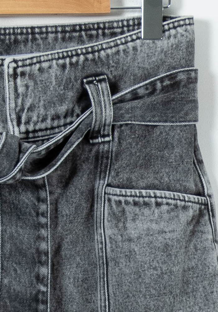 Cropped slim jeans with studs IRO - Seconde Main Grey