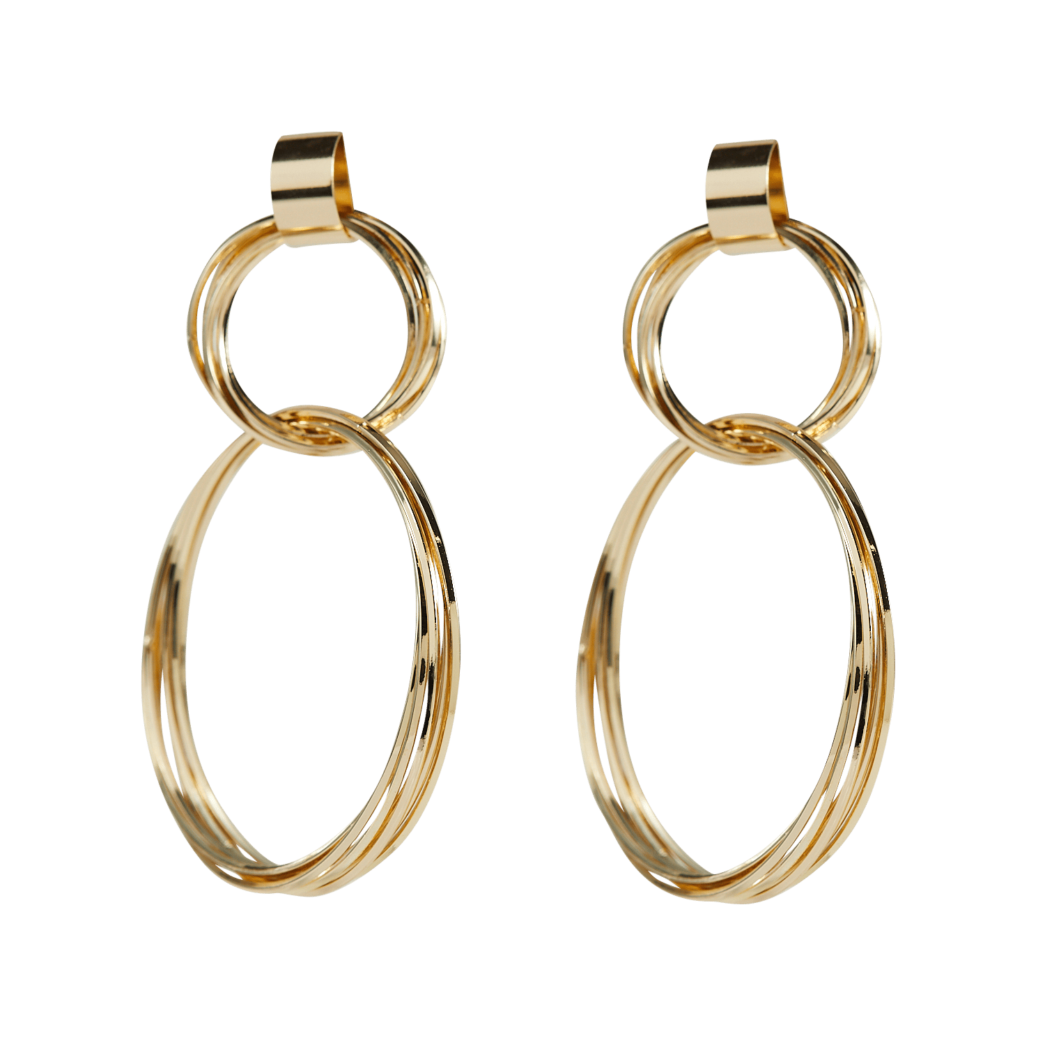Oorhangers met chandeliereffect LA FEE MARABOUTEE Goudkleurig