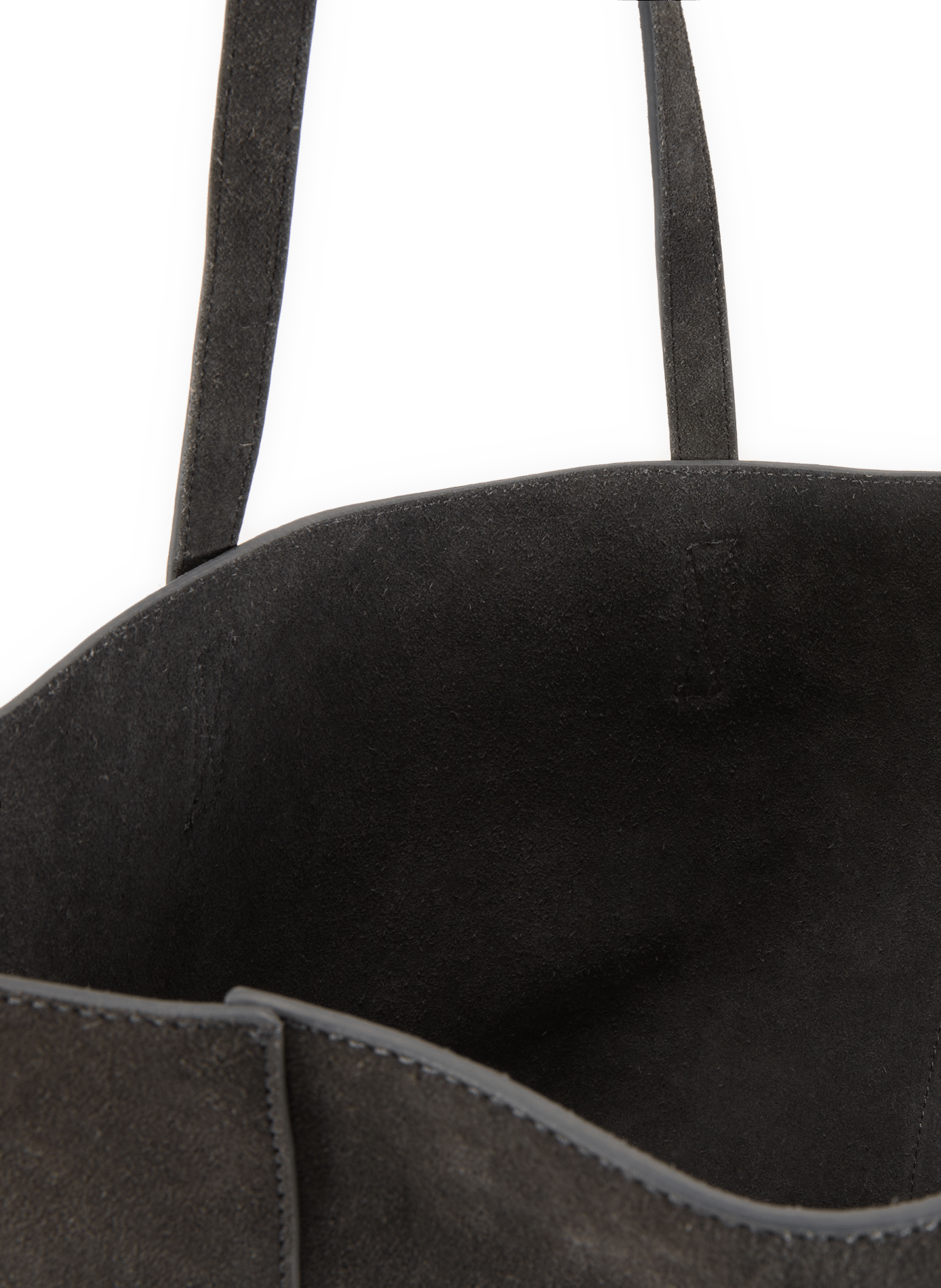 Leather tote bag Gab SAISON 1865 Grey