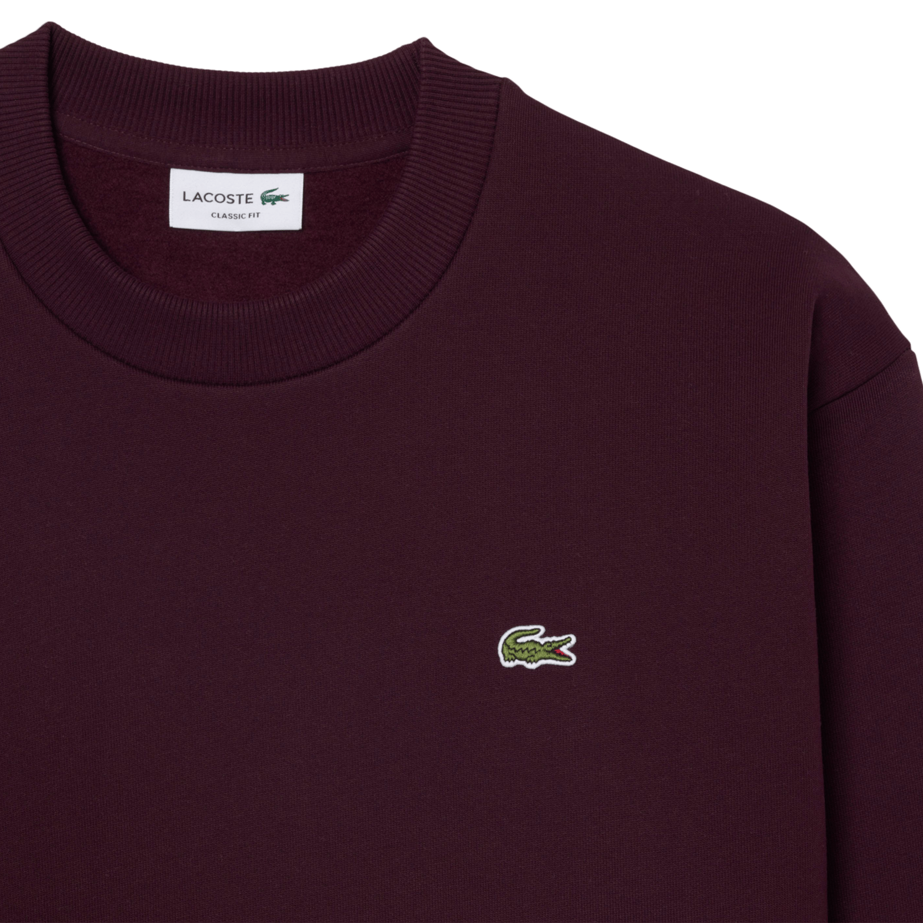 Rundhals-Sweatshirt aus Baumwoll-Mix LACOSTE Rot