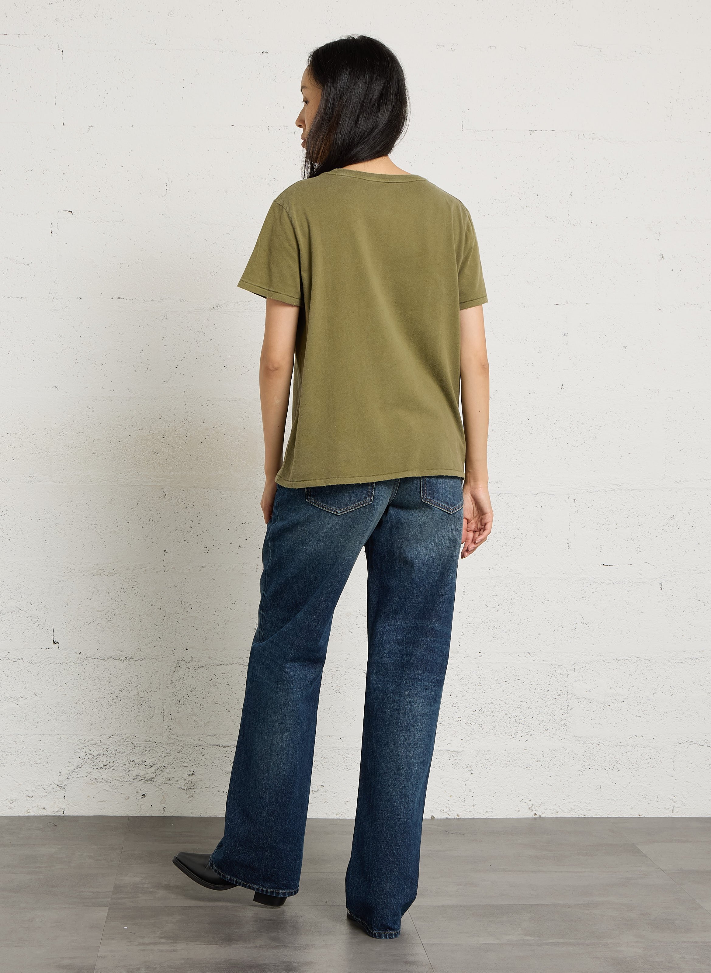Tee-shirt imprimé en coton  NEWTONE Kaki