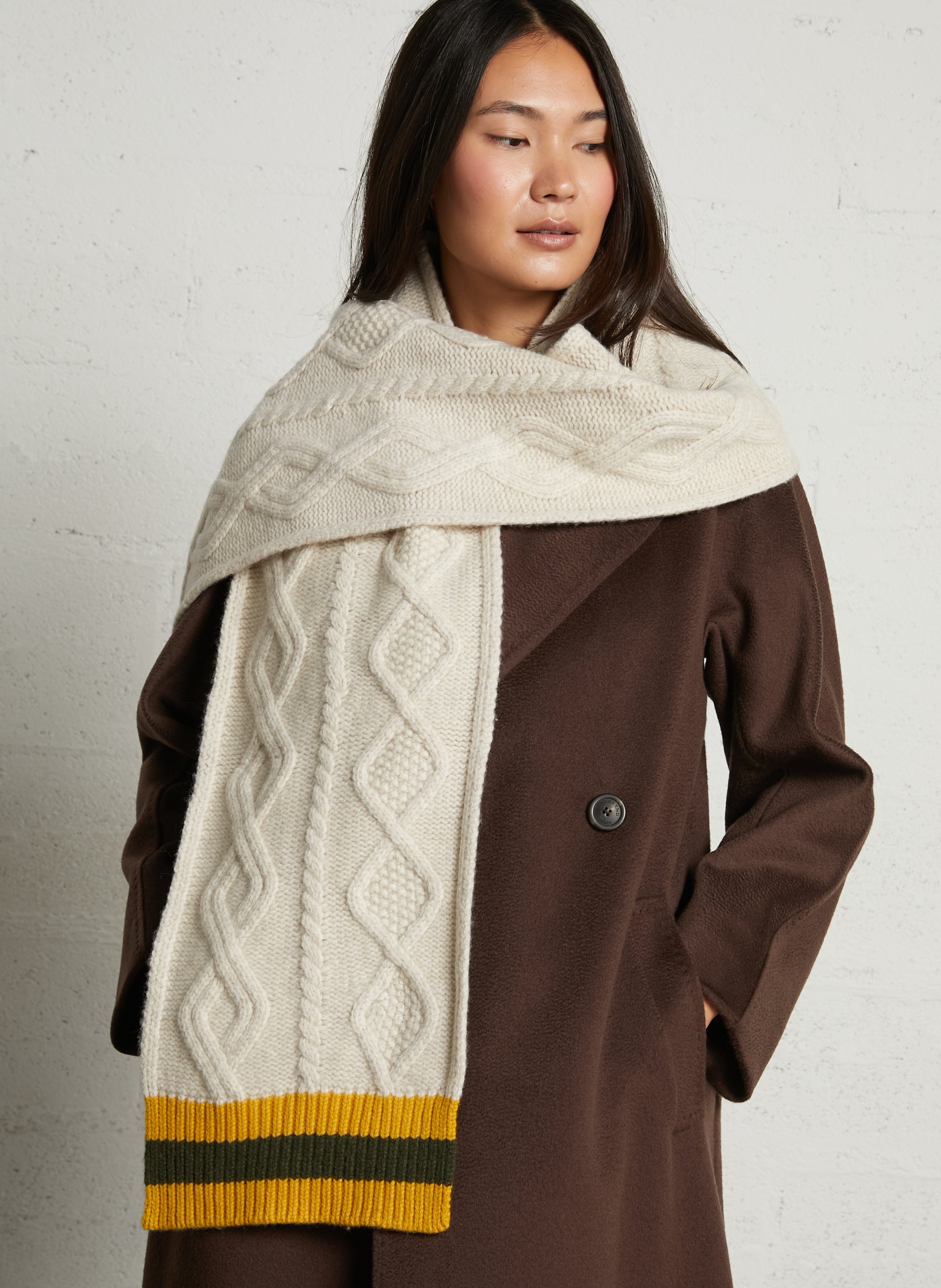 Wool scarf LEON & HARPER Beige