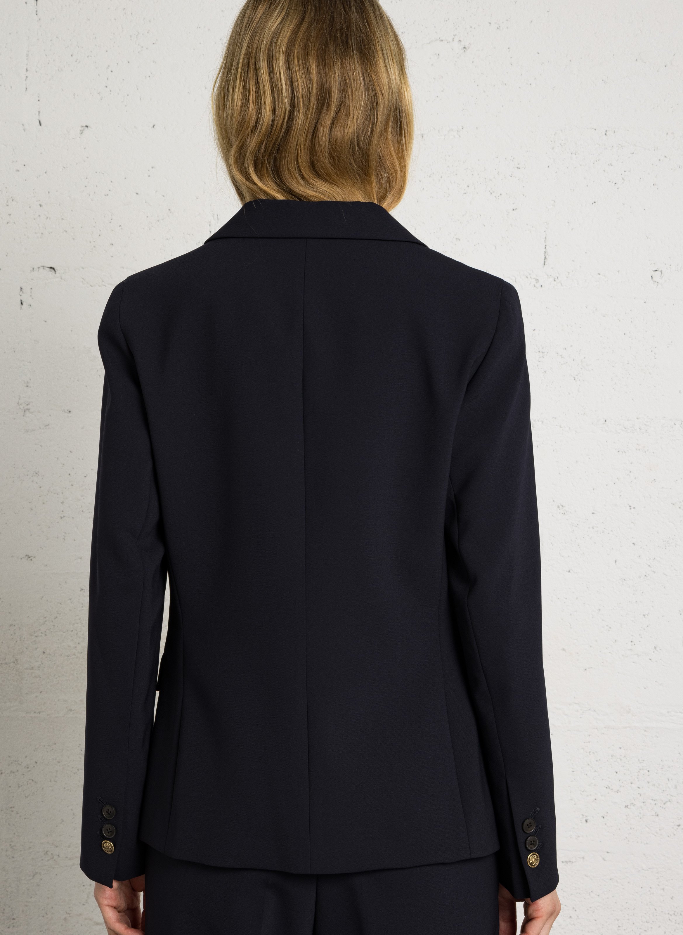 Klassieke rechte blazer met kraag MAISON 123 Blauw