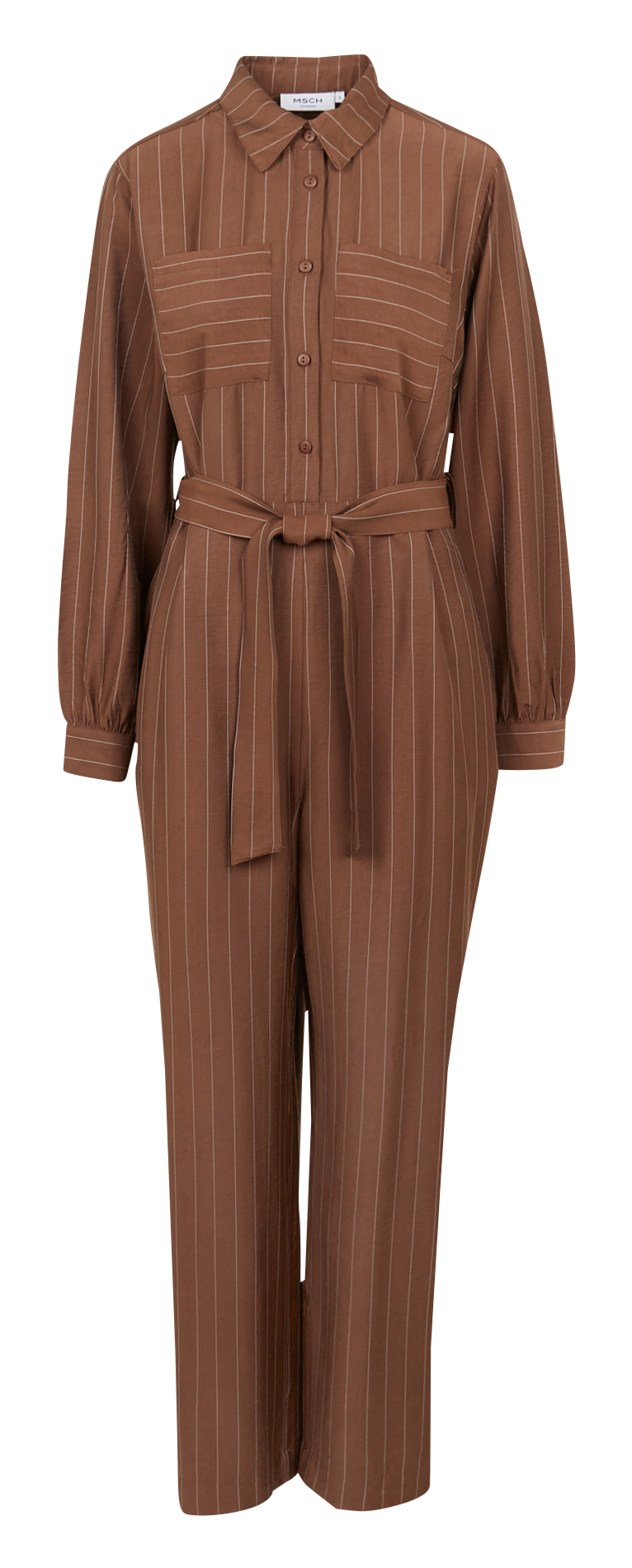 Combinaison droite col classique imprimé rayé MOSS COPENHAGEN Multicolore