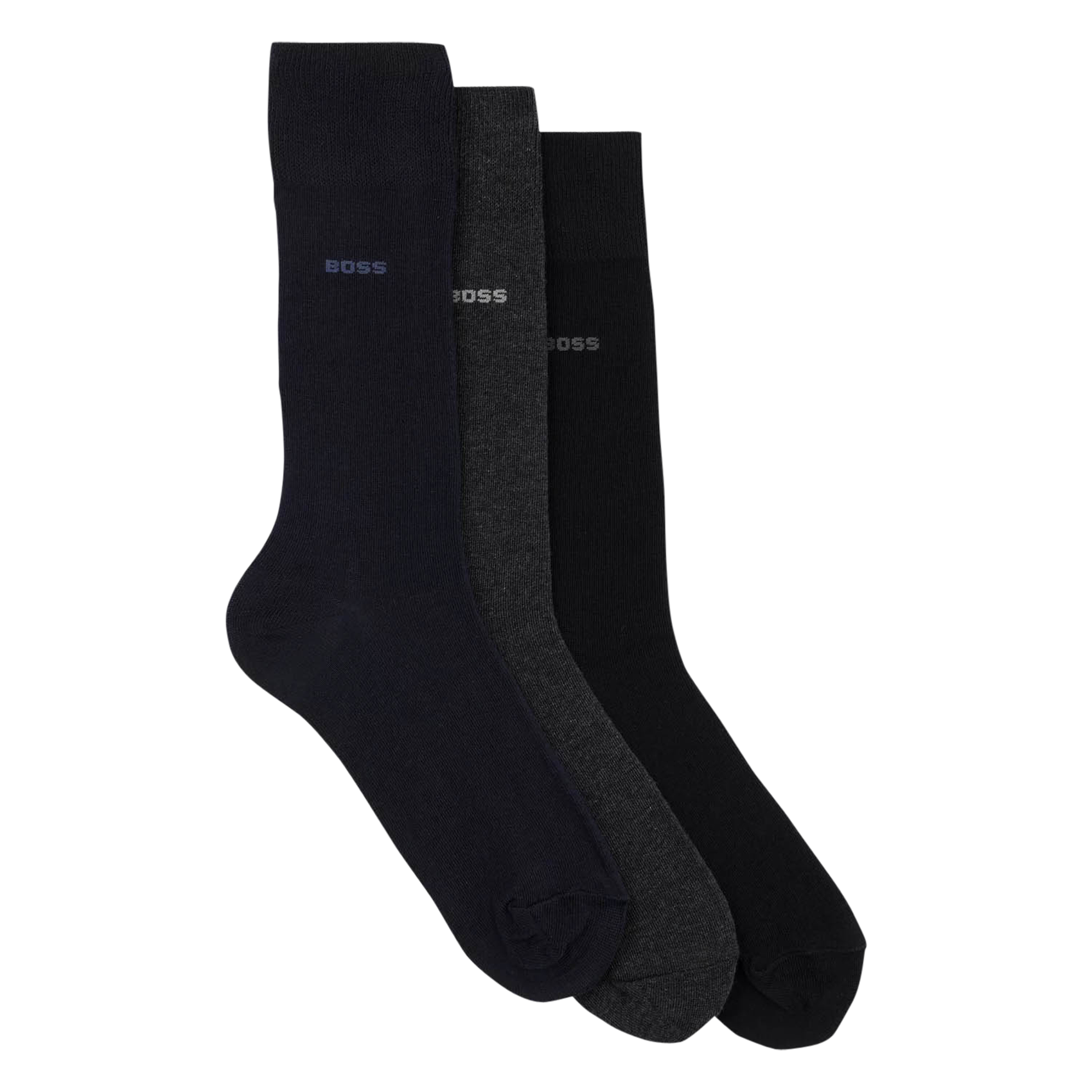 Set of three pairs of cotton socks BOSS Multicolored