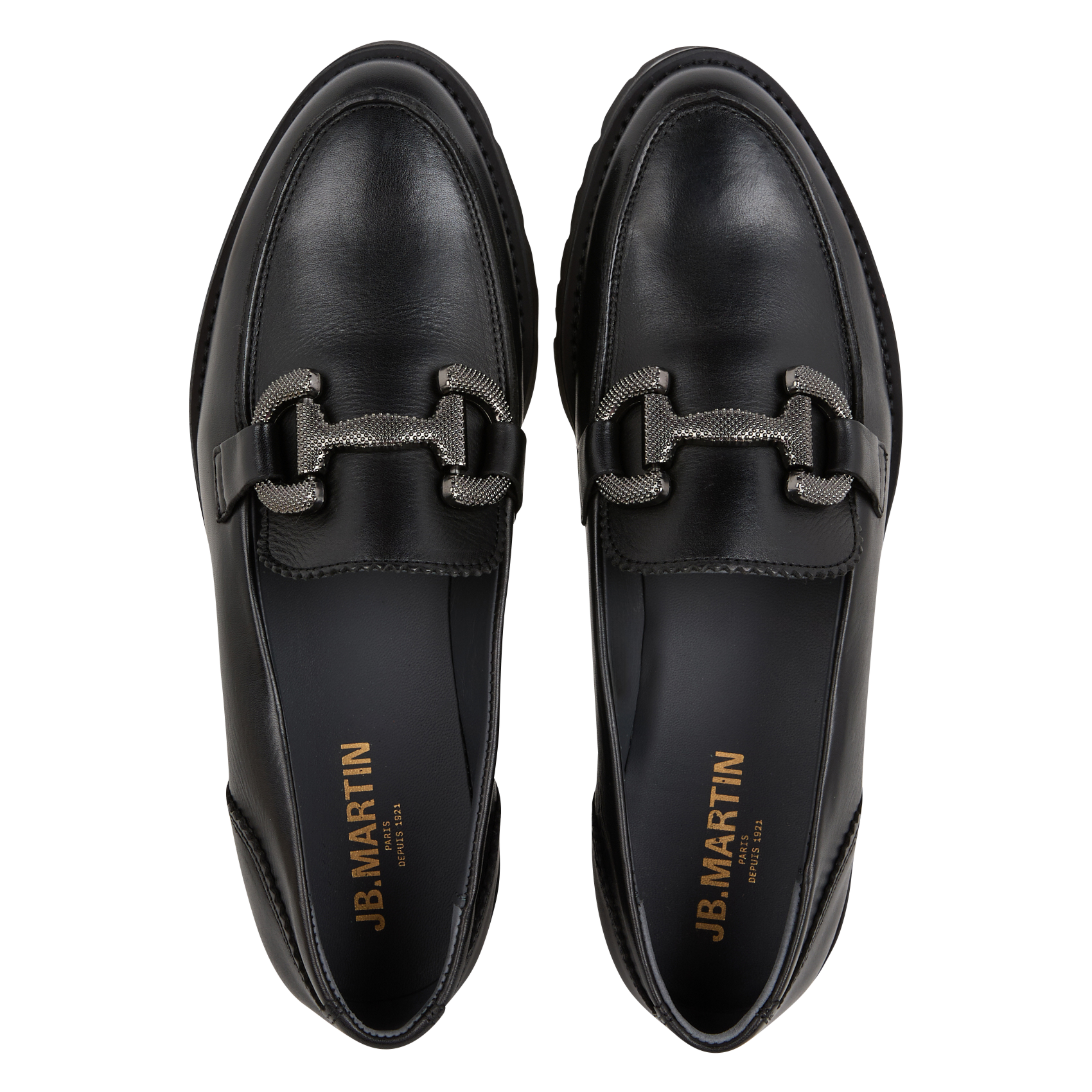 Mocassins en cuir JB MARTIN Noir