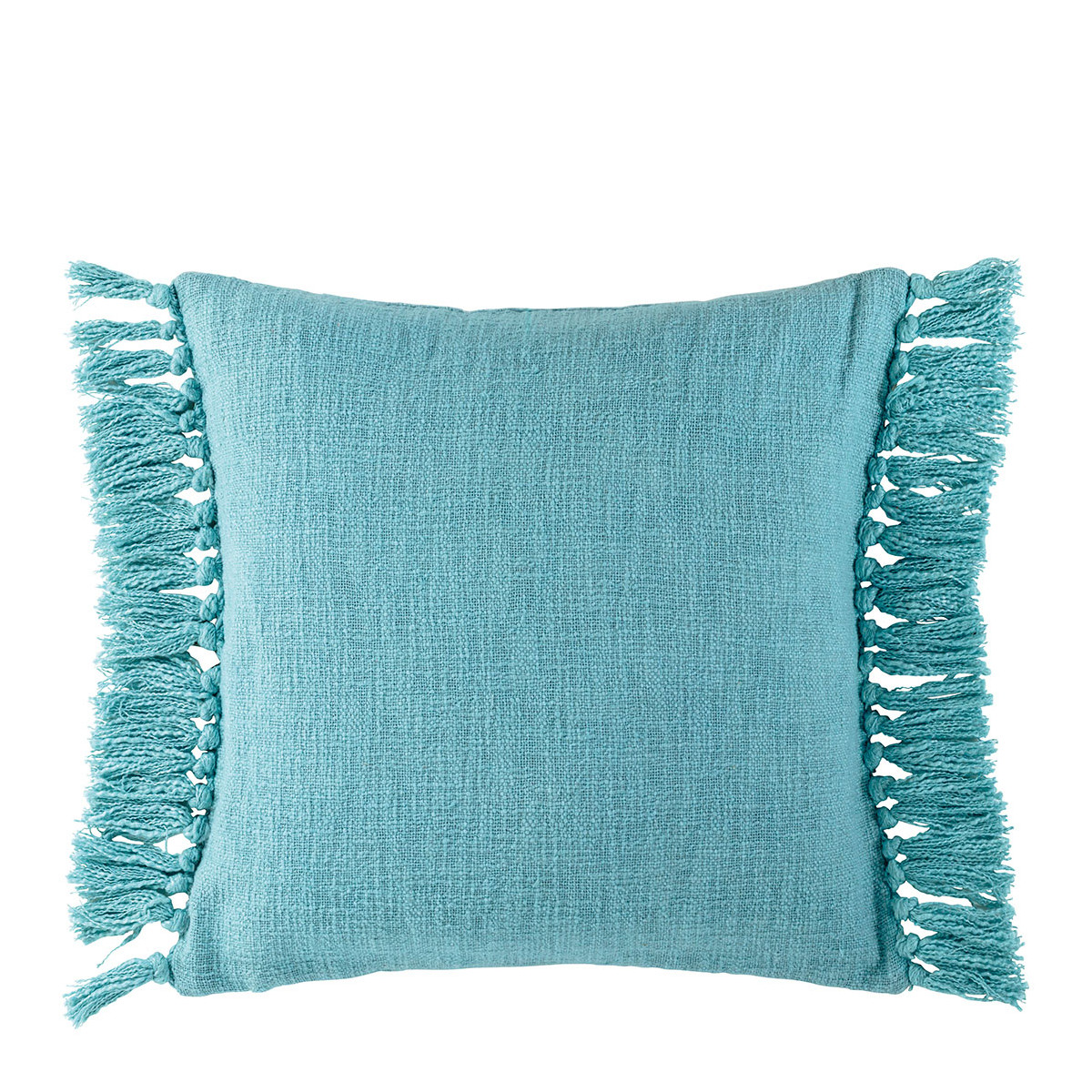 Iridescent velvet cushion cover BLANC D'IVOIRE Blue