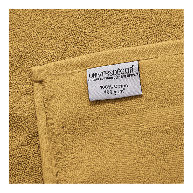100% combed cotton hand towel COTON PUR Yellow