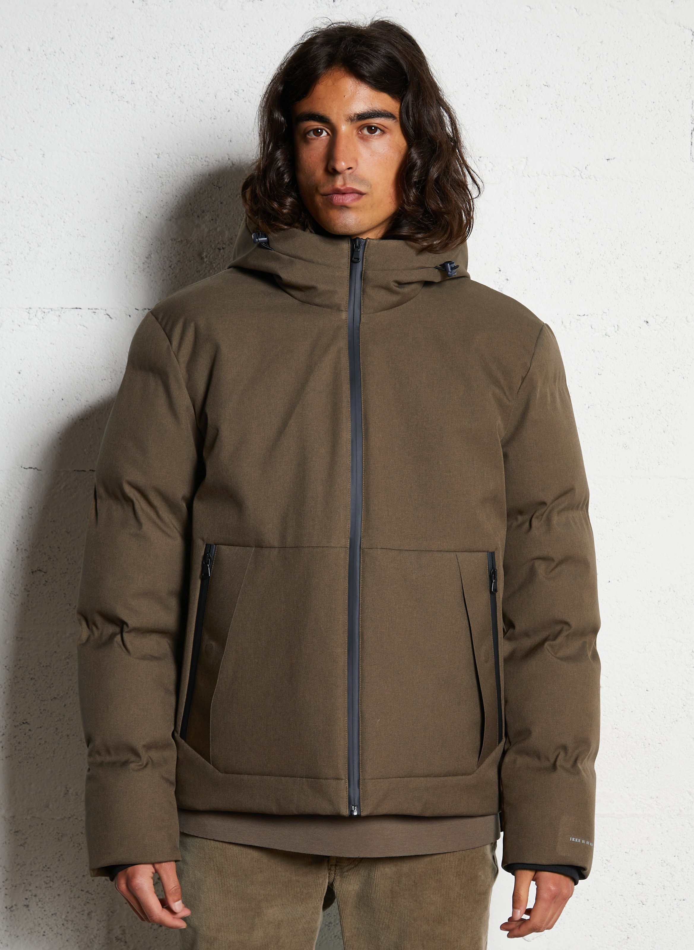 Wattierte Jacke mit Stehkragen, wasserdicht IKKS Braun