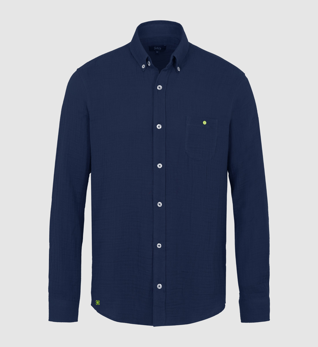 Cotton gauze shirt GILI'S Blue