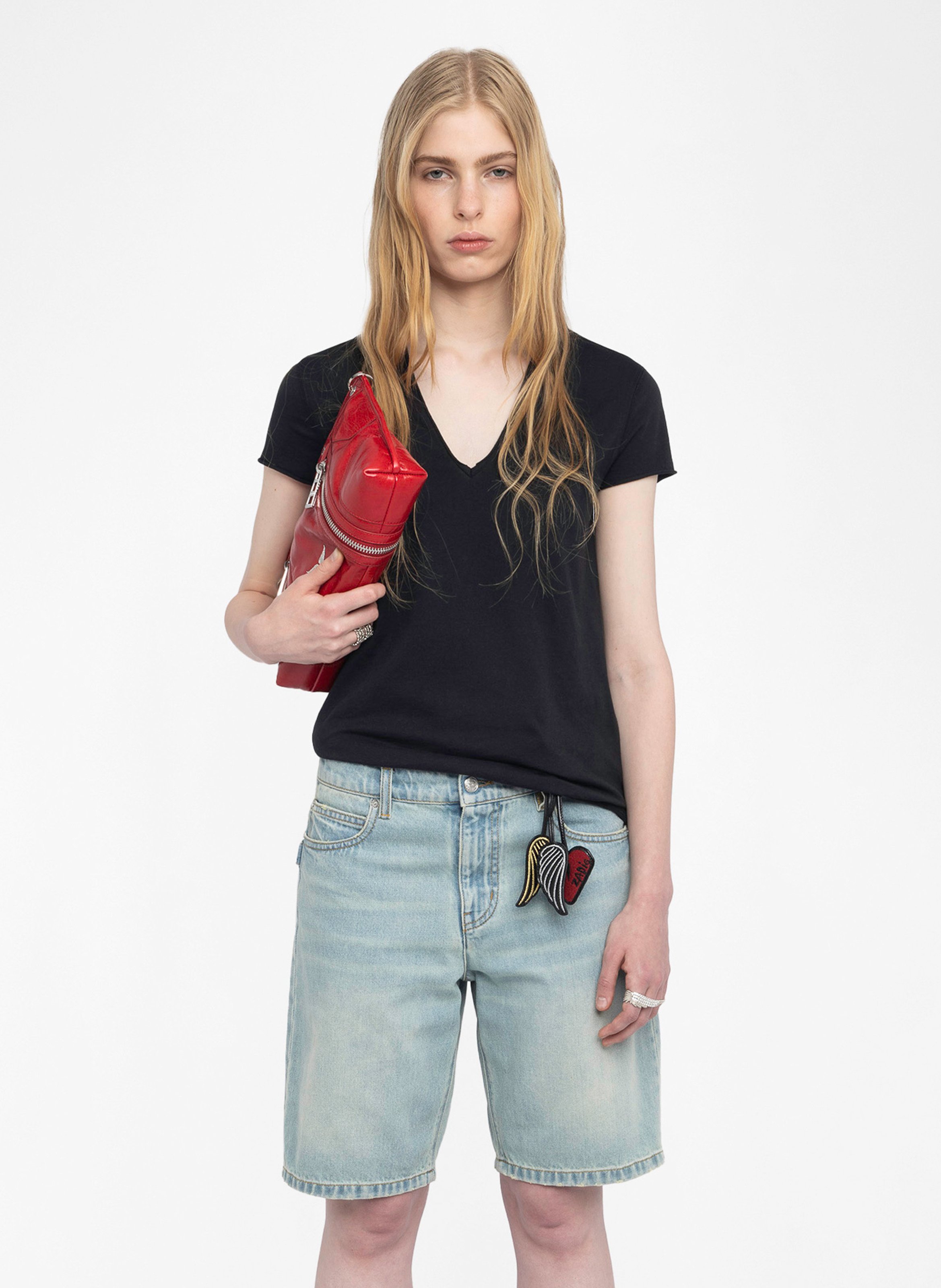 Straight V-neck T-shirt with back pattern ZADIG&VOLTAIRE