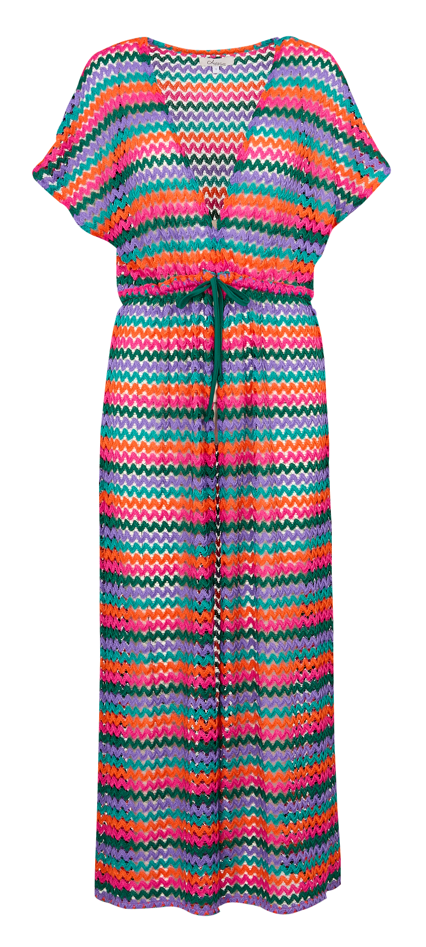 Langer gestreifter Kimono LIVIA Rosa