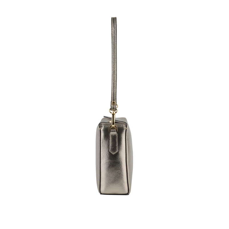 Crossbody bag - cowhide leather POURCHET Golden