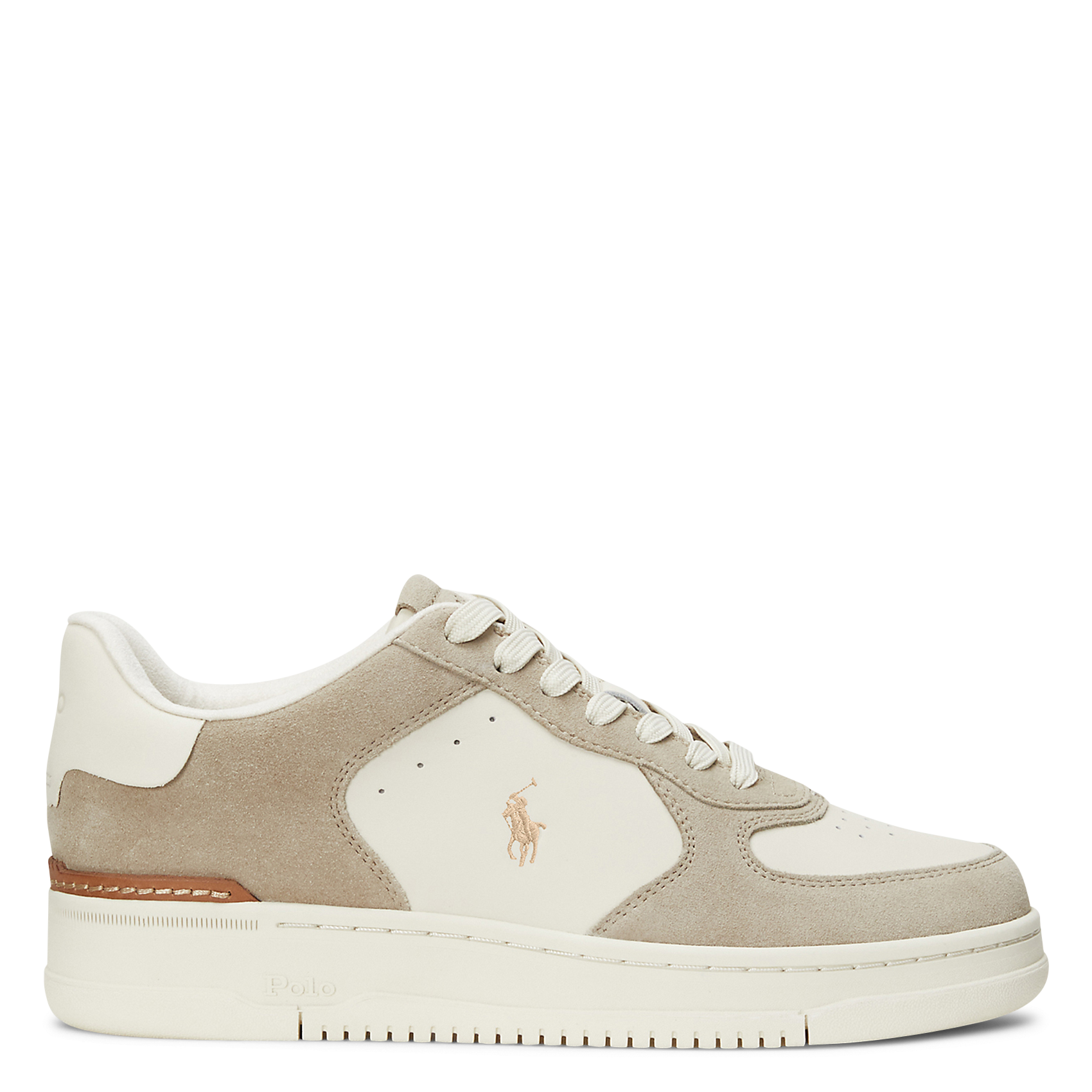 Baskets basses en cuir POLO RALPH LAUREN Beige