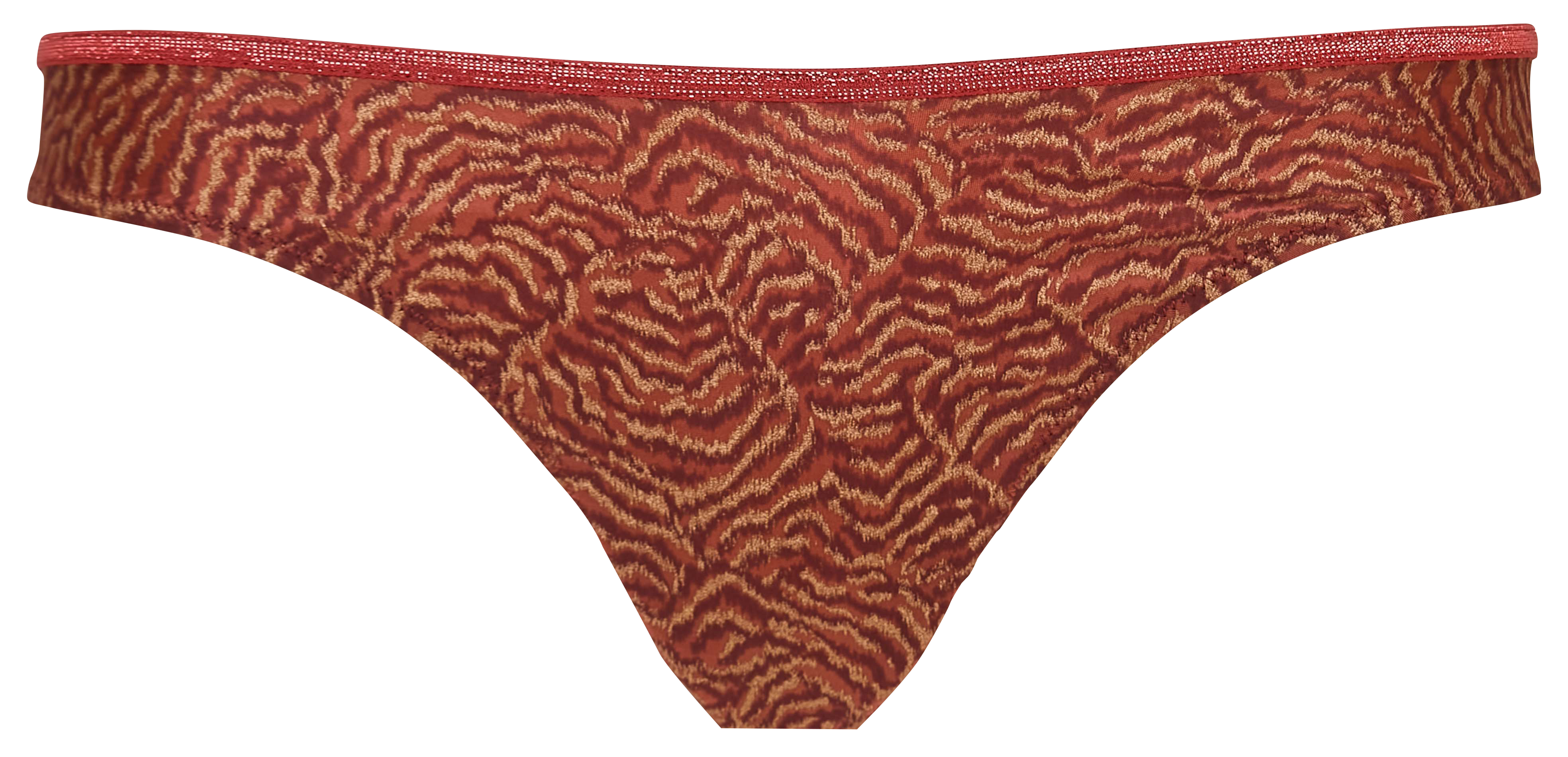 Tanga imprimé LA NOUVELLE Marron