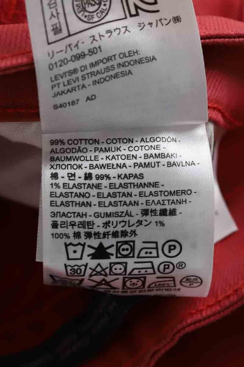 Cotton pants LEVI'S - Seconde main Red