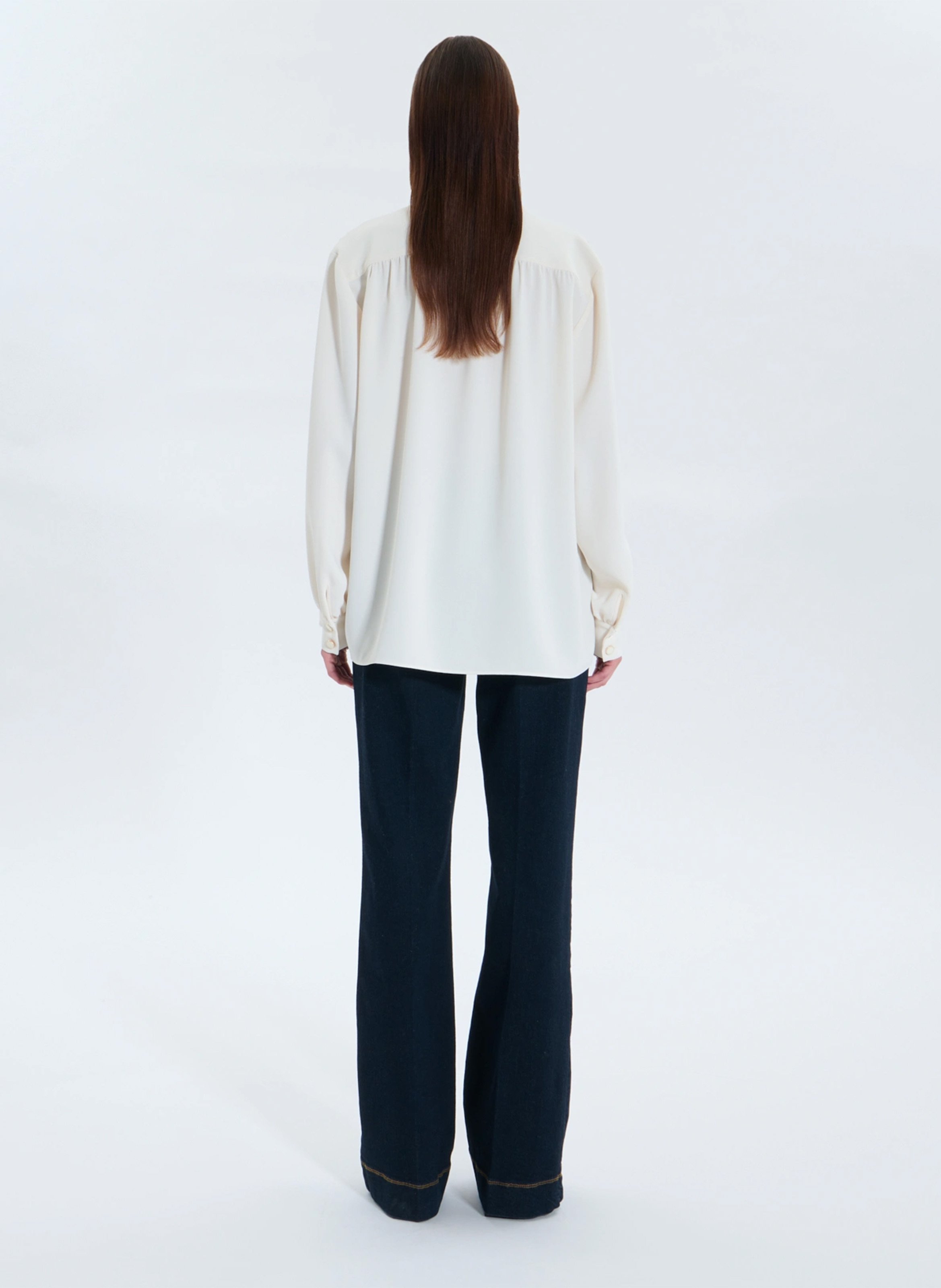 Blouse col tunisien ZAPA Blanc