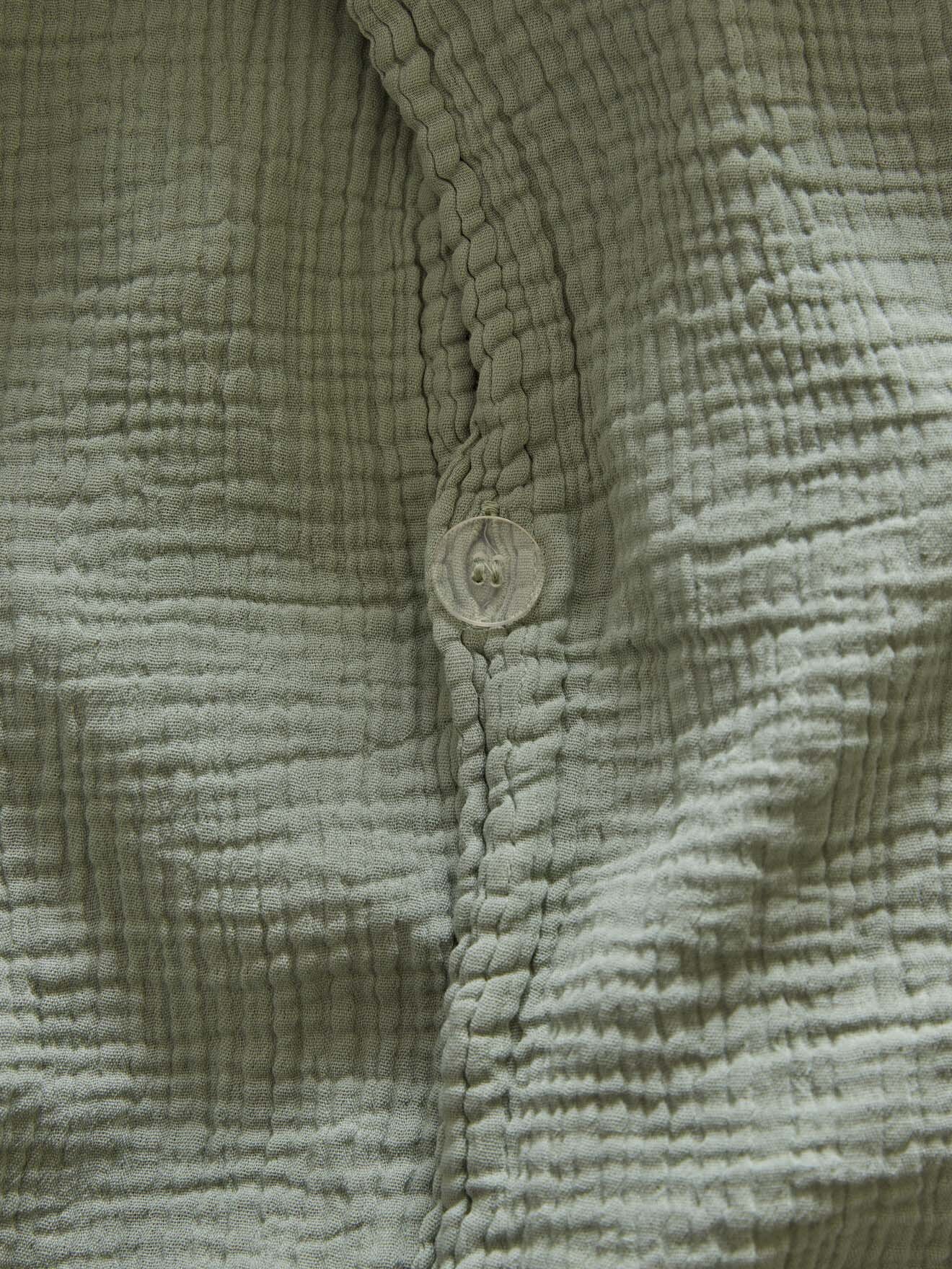 “Waffled” cotton gauze comforter cover CYRILLUS Green